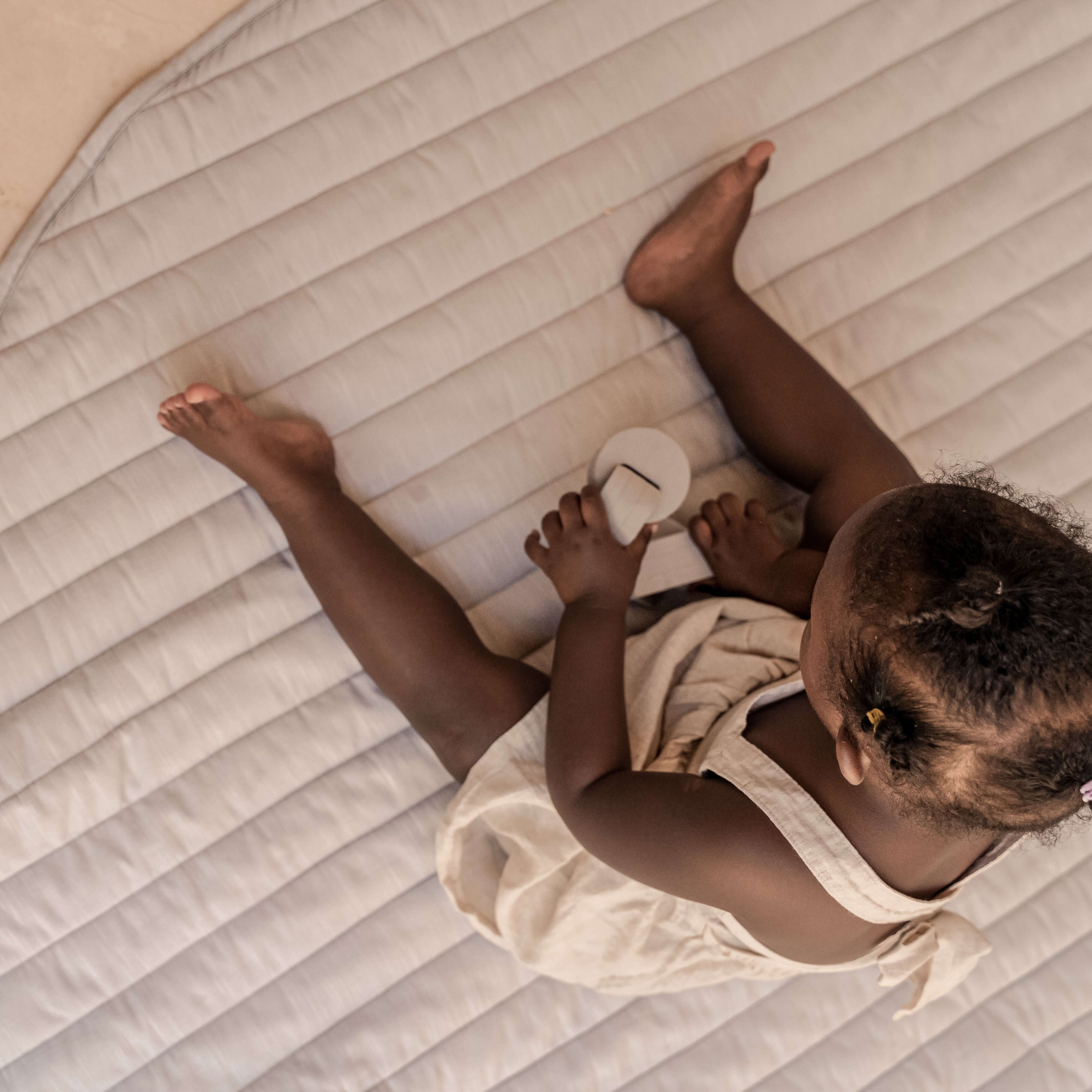 Toddlekind Snuggle Mat | Stripes - Stone - Image 7