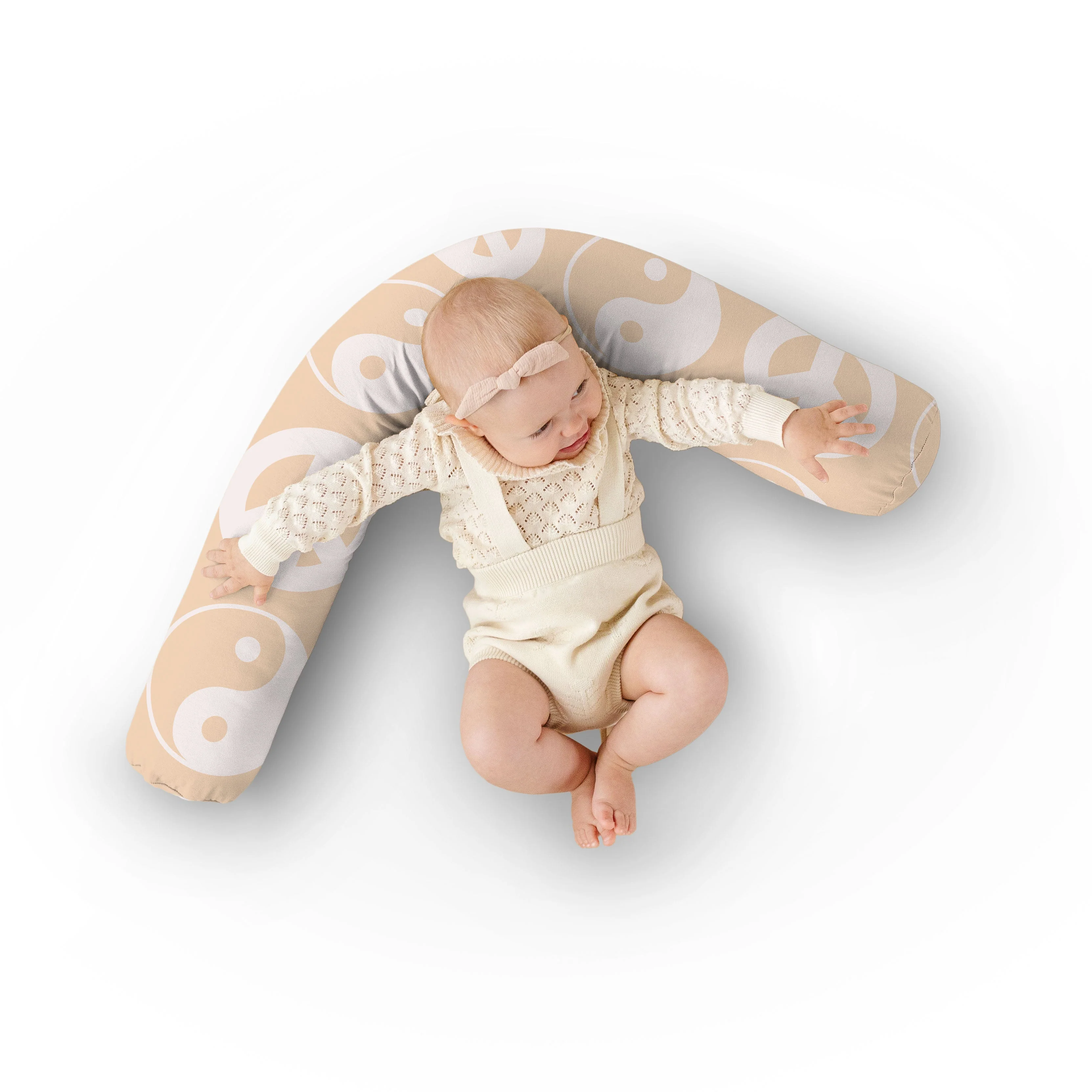 Toki Kids Beige Yin Yang Support Pillow - Image 3