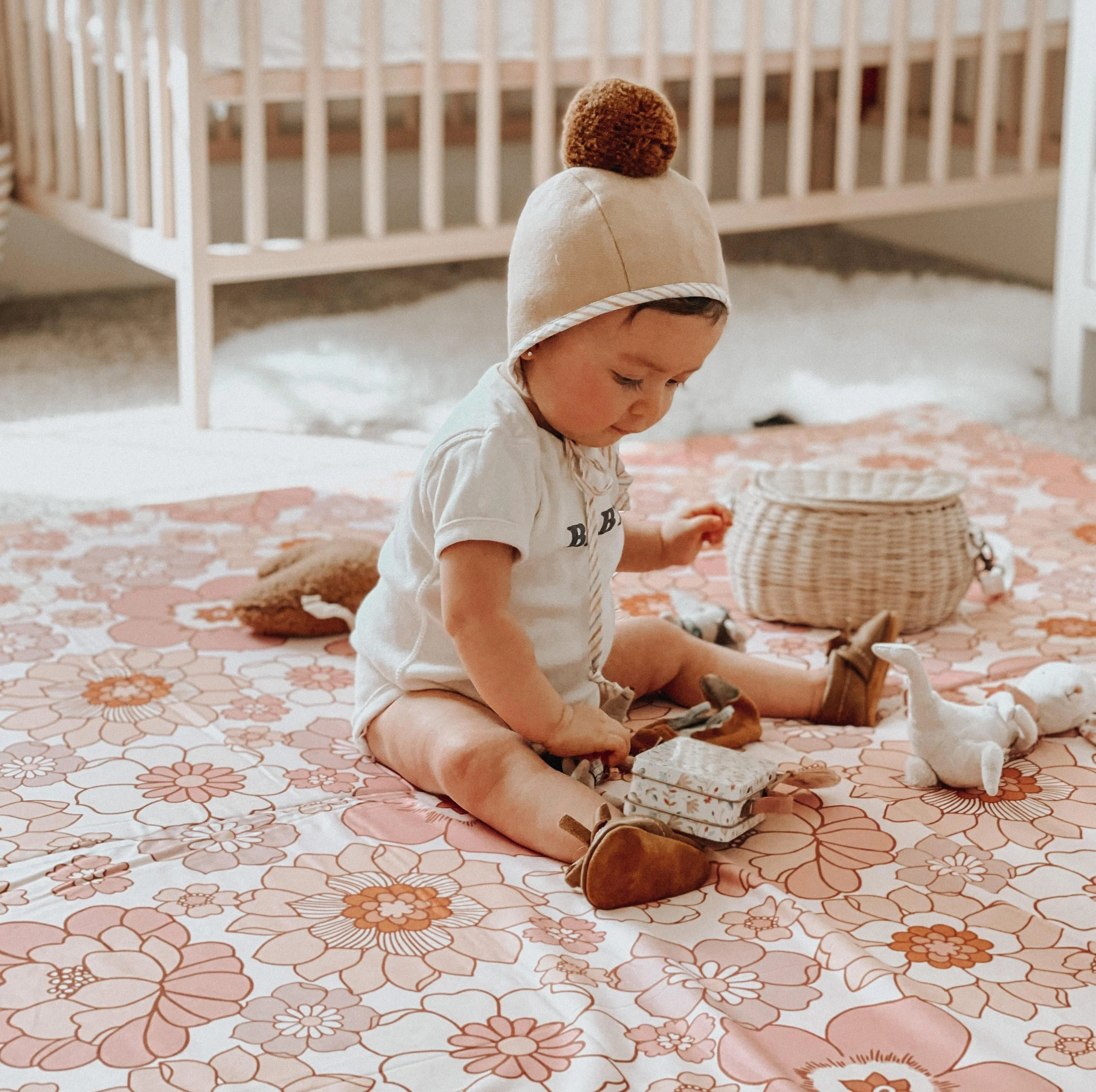 Toki Kids Blooms Organic Cotton Mat - Image 3