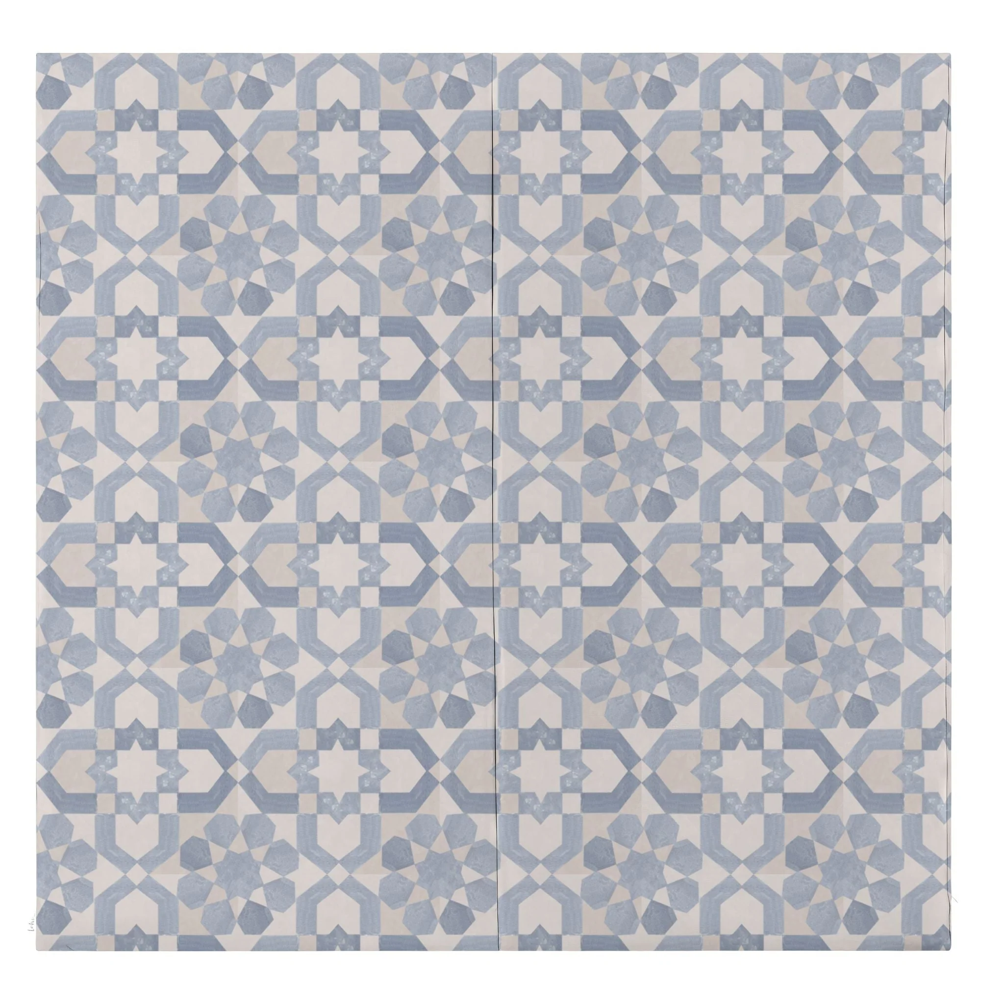 Toki Kids Blue Tile Vegan Leather Mat - Image 6