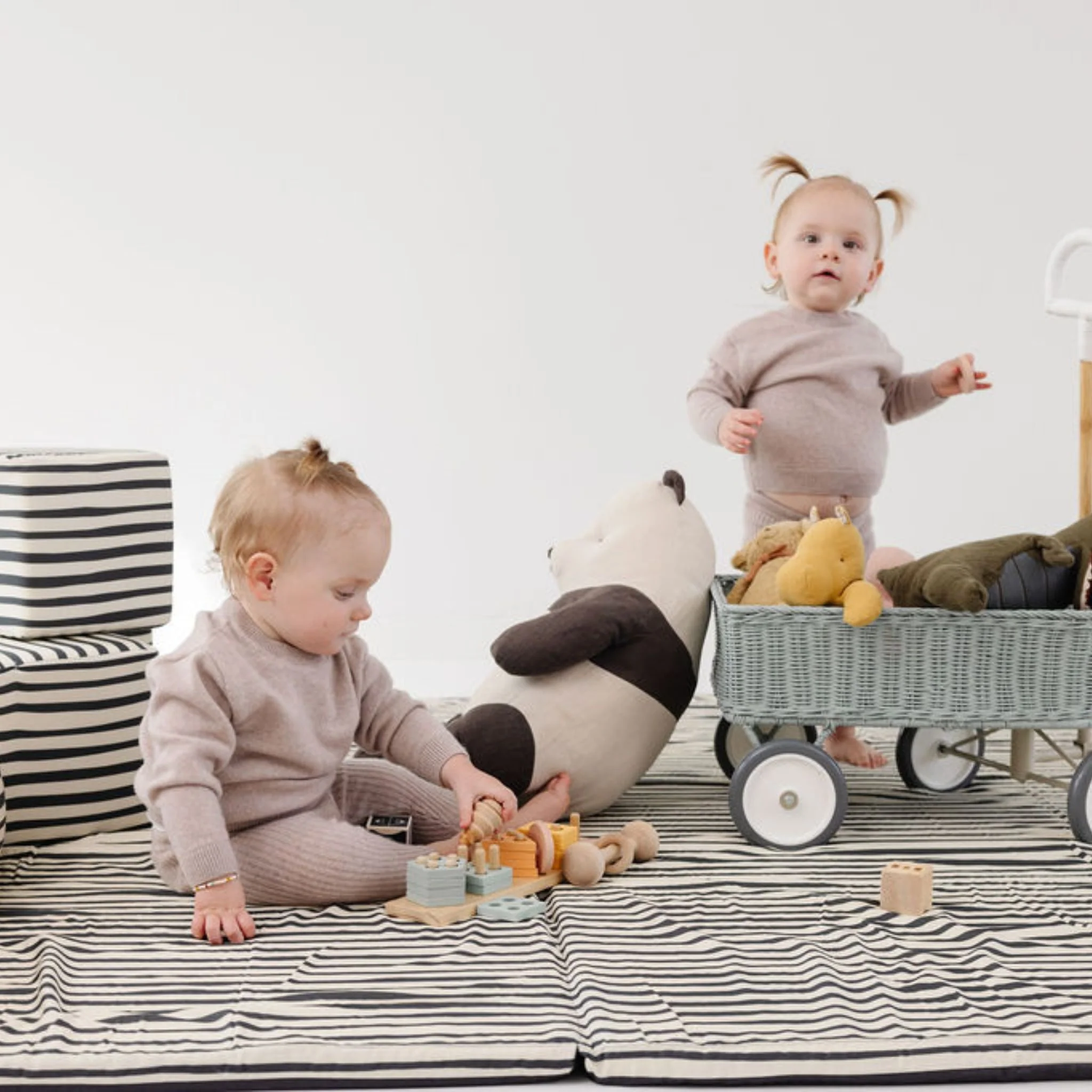 Toki Kids Bold Stripe Organic Cotton Mat - Image 11