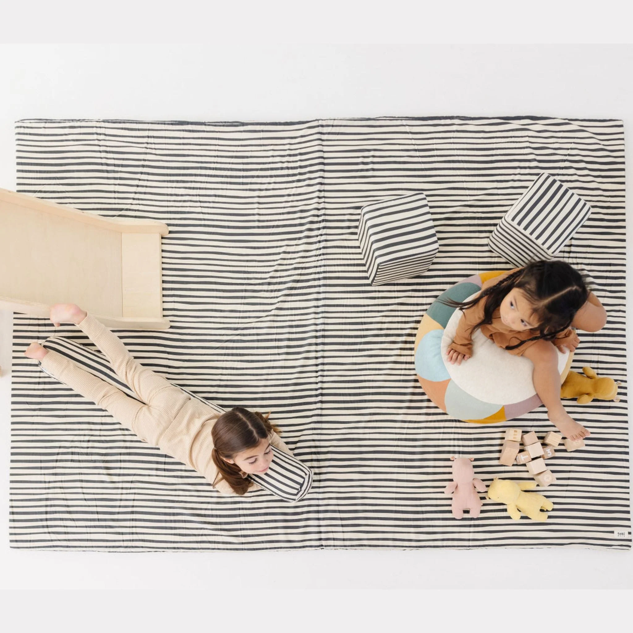 Toki Kids Bold Stripe Organic Cotton Mat - Image 16