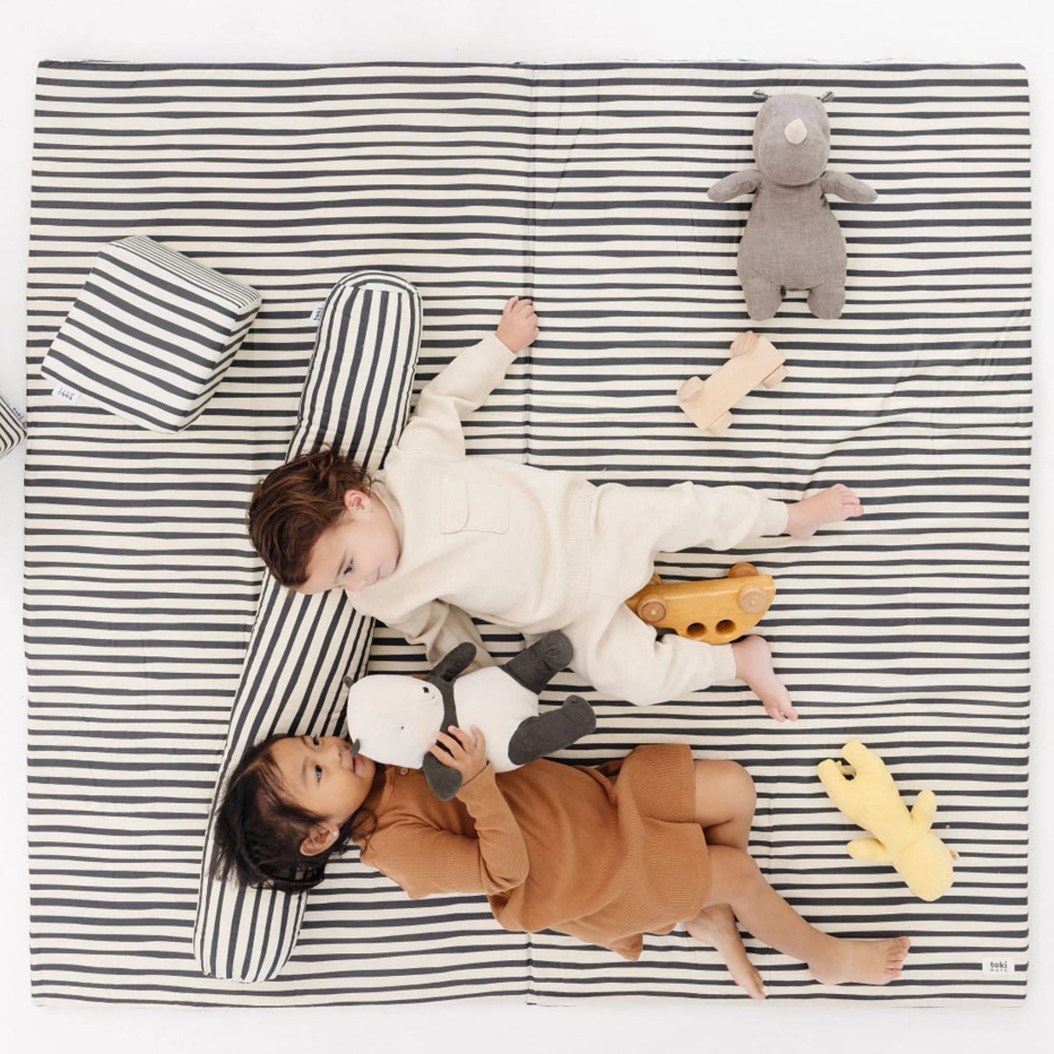 Toki Kids Bold Stripe Organic Cotton Mat - Image 9
