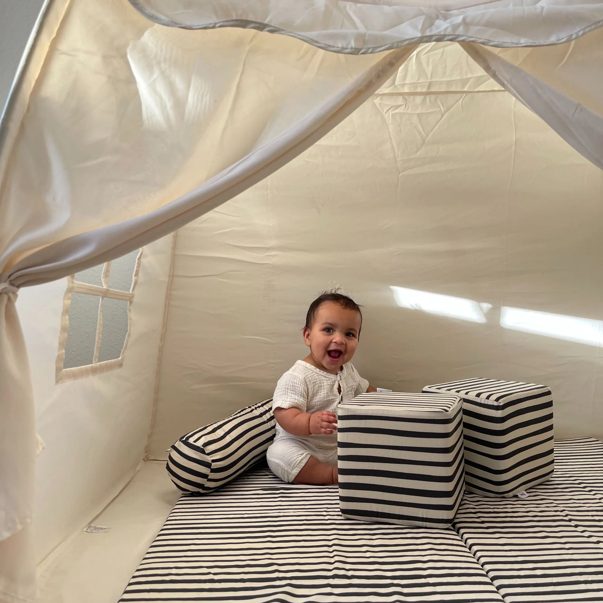 Toki Kids Bold Stripe Play Cube - Image 6