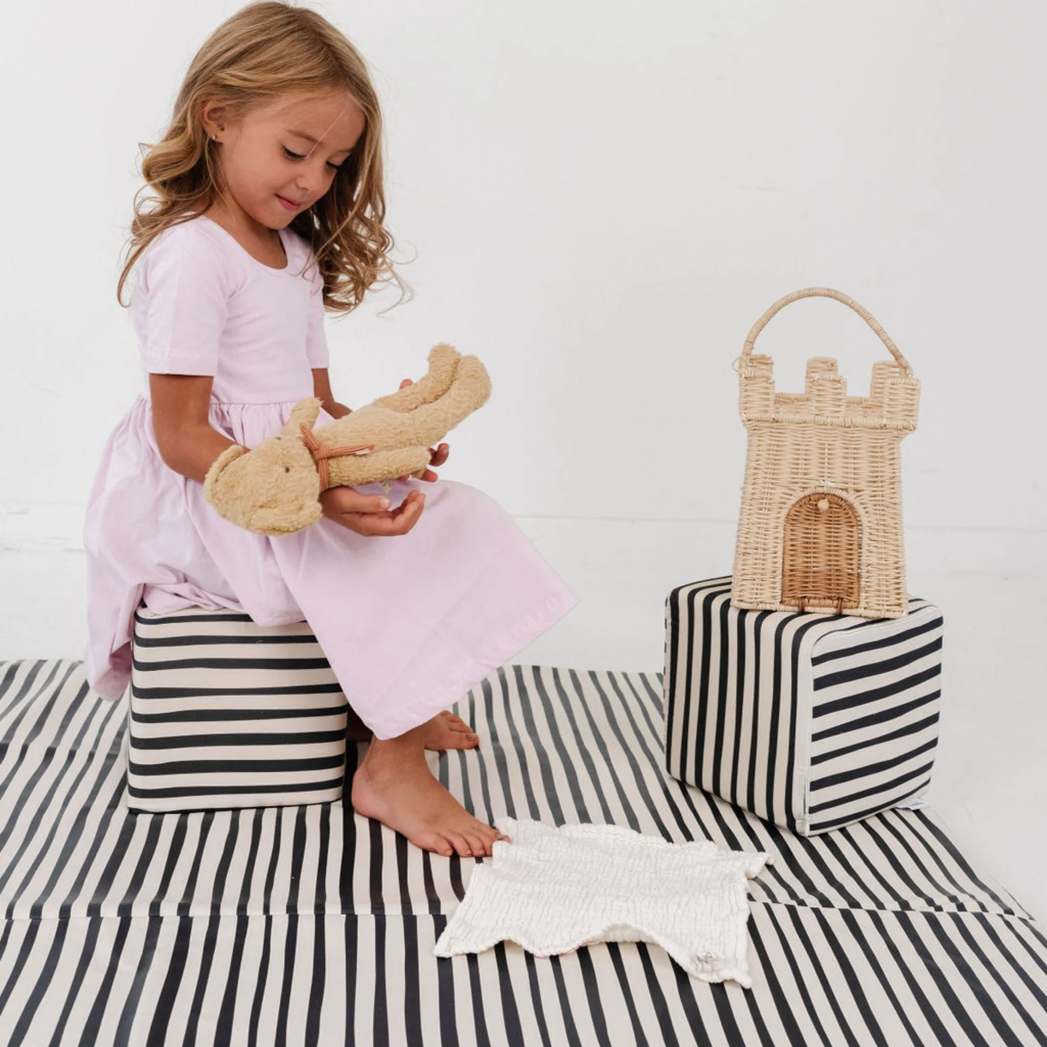 Toki Kids Bold Stripe Vegan Leather Mat - Image 3