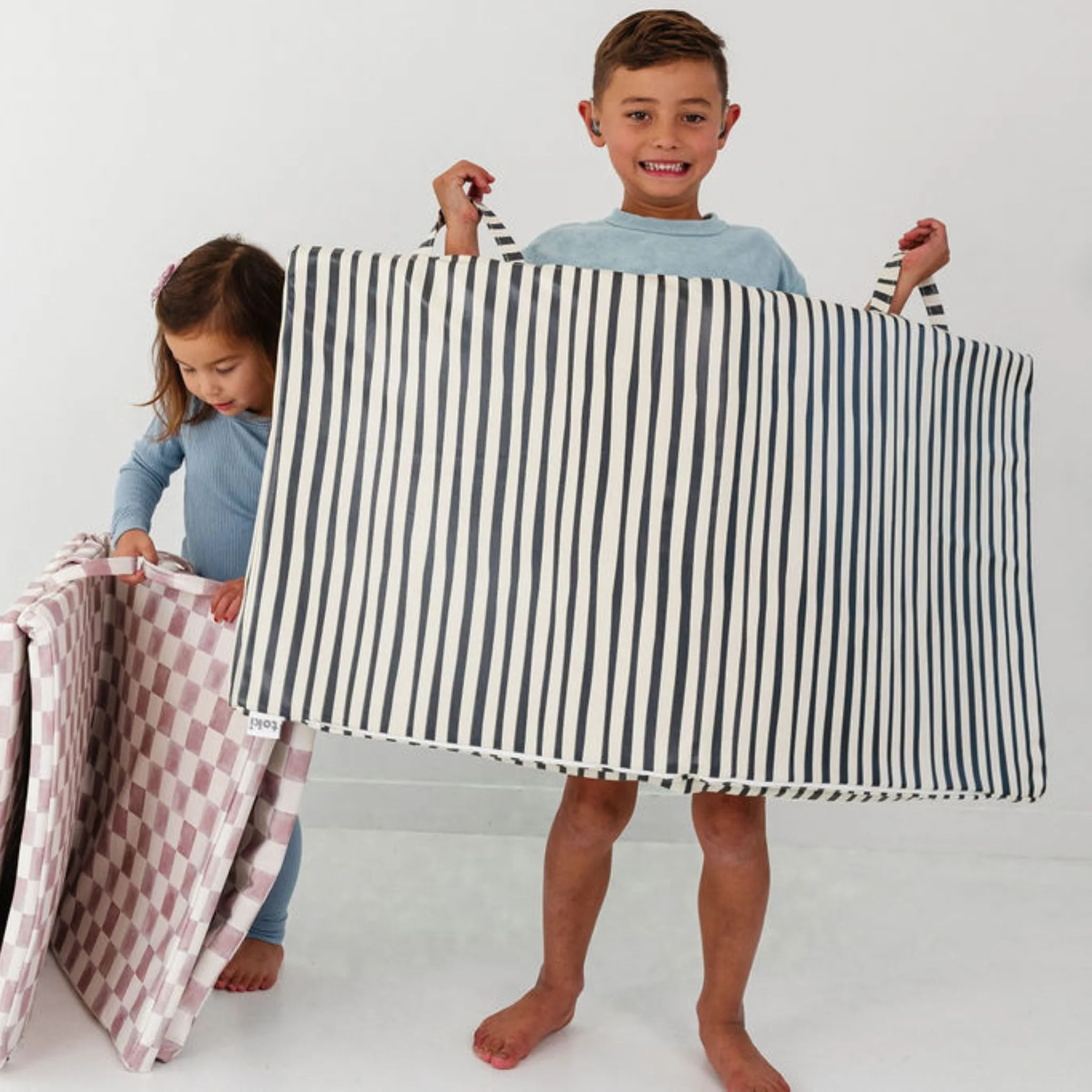 Toki Kids Bold Stripe Vegan Leather Mat - Image 4