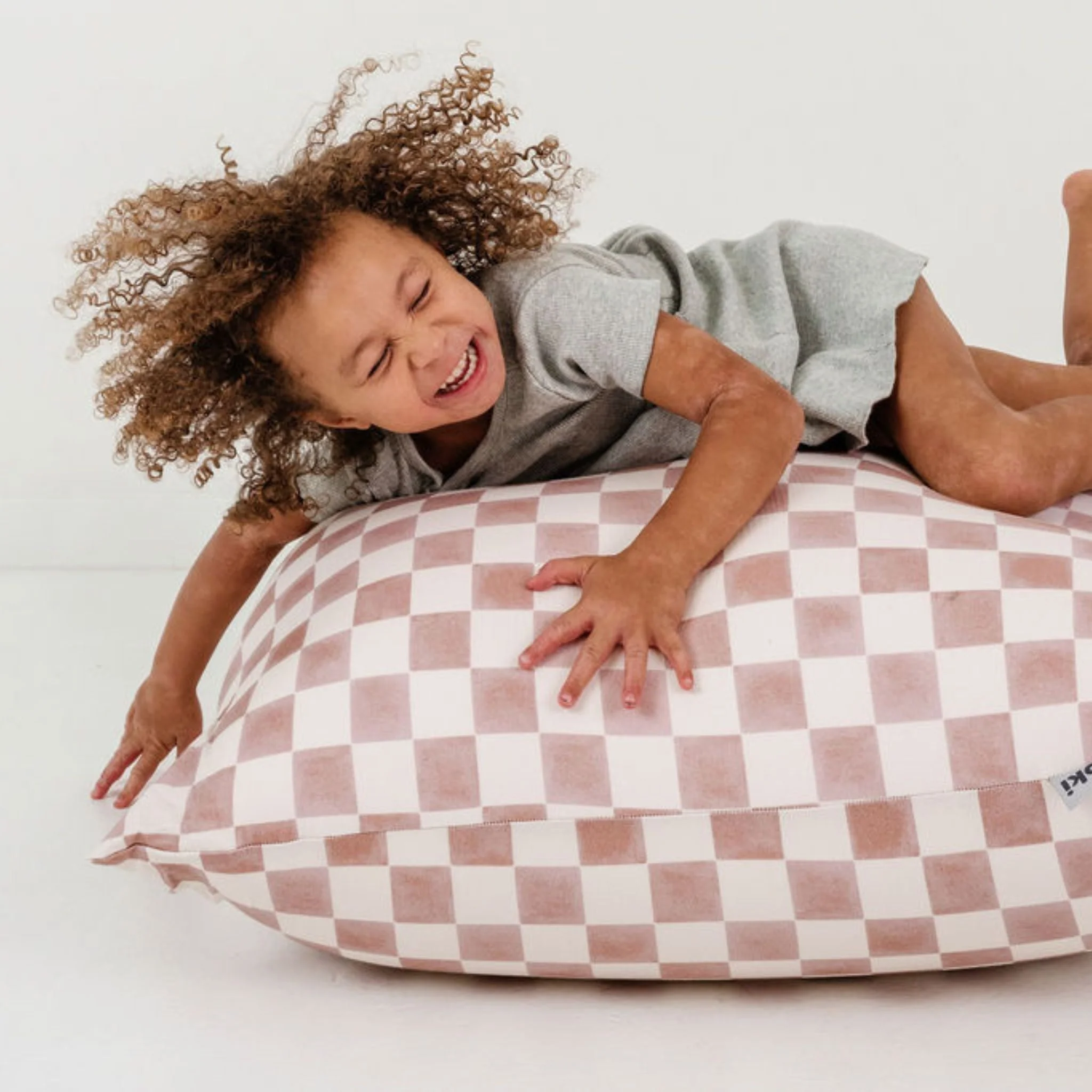 Toki Kids Checker Gumdrop Bean Bag - Image 3
