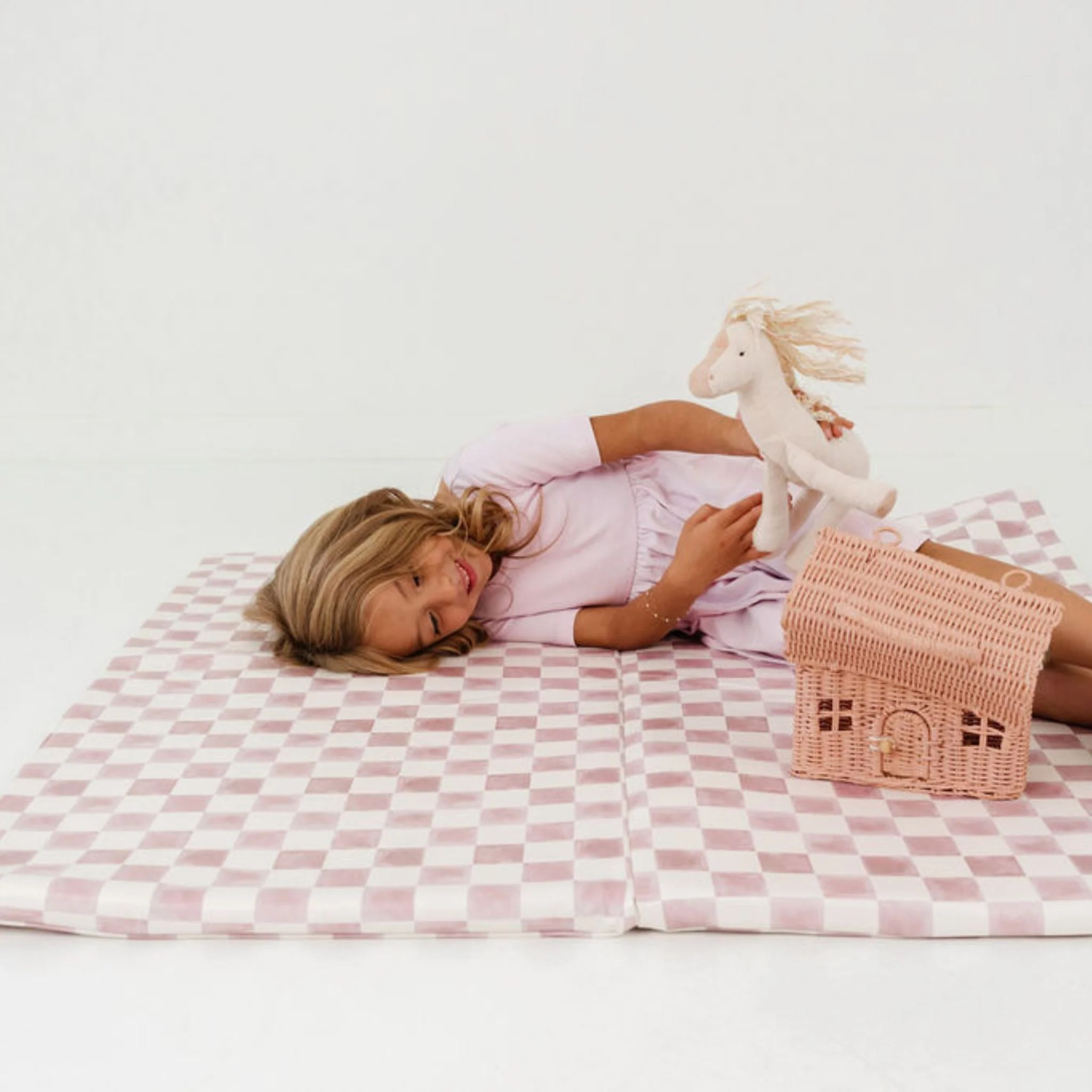 Toki Kids Checker Gumdrop Vegan Leather Mat - Image 3