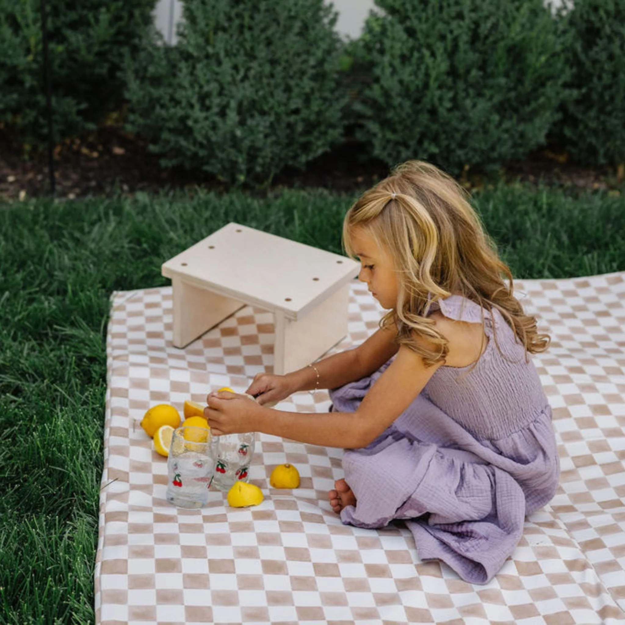 Toki Kids Checker Gumdrop Vegan Leather Mat - Image 4