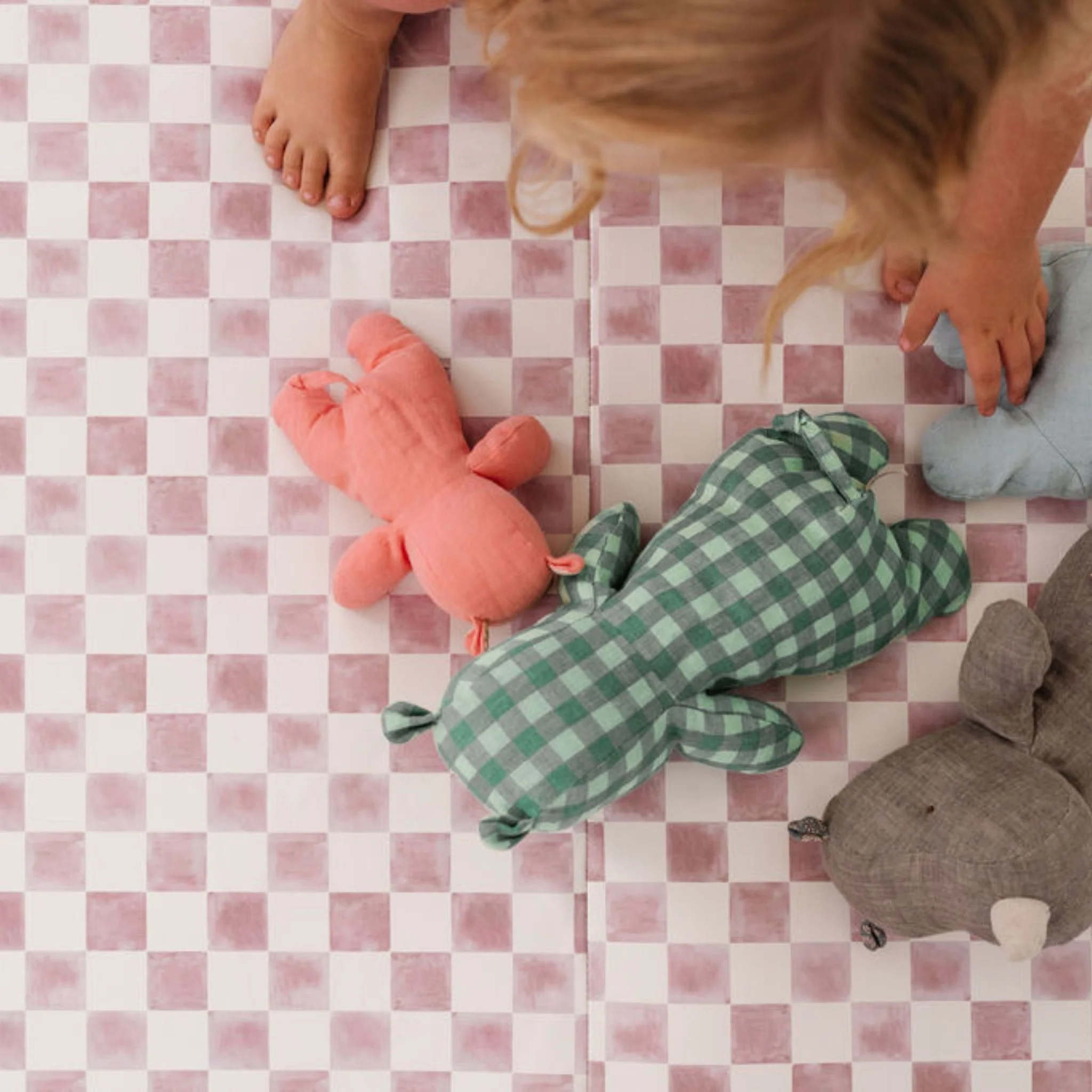 Toki Kids Checker Gumdrop Vegan Leather Mat - Image 8