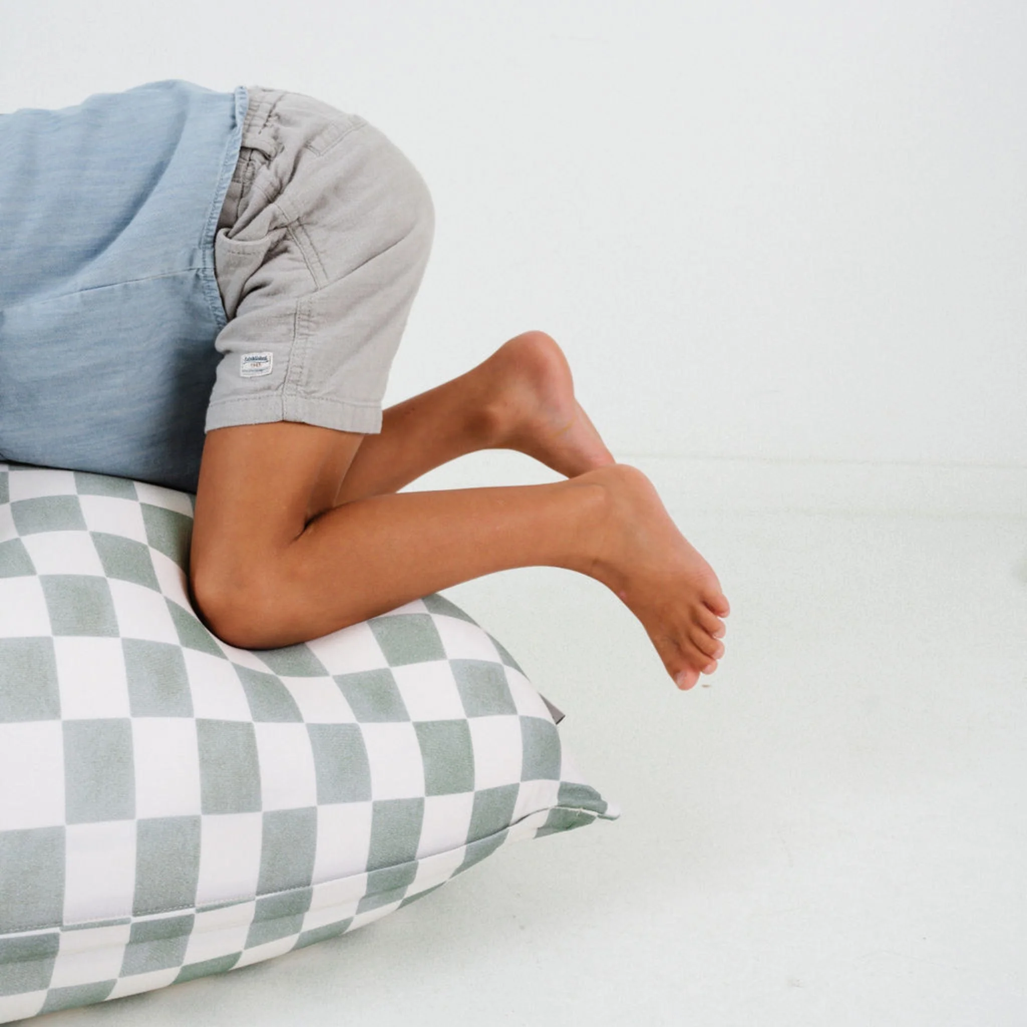 Toki Kids Checker Matcha Bean Bag - Image 5