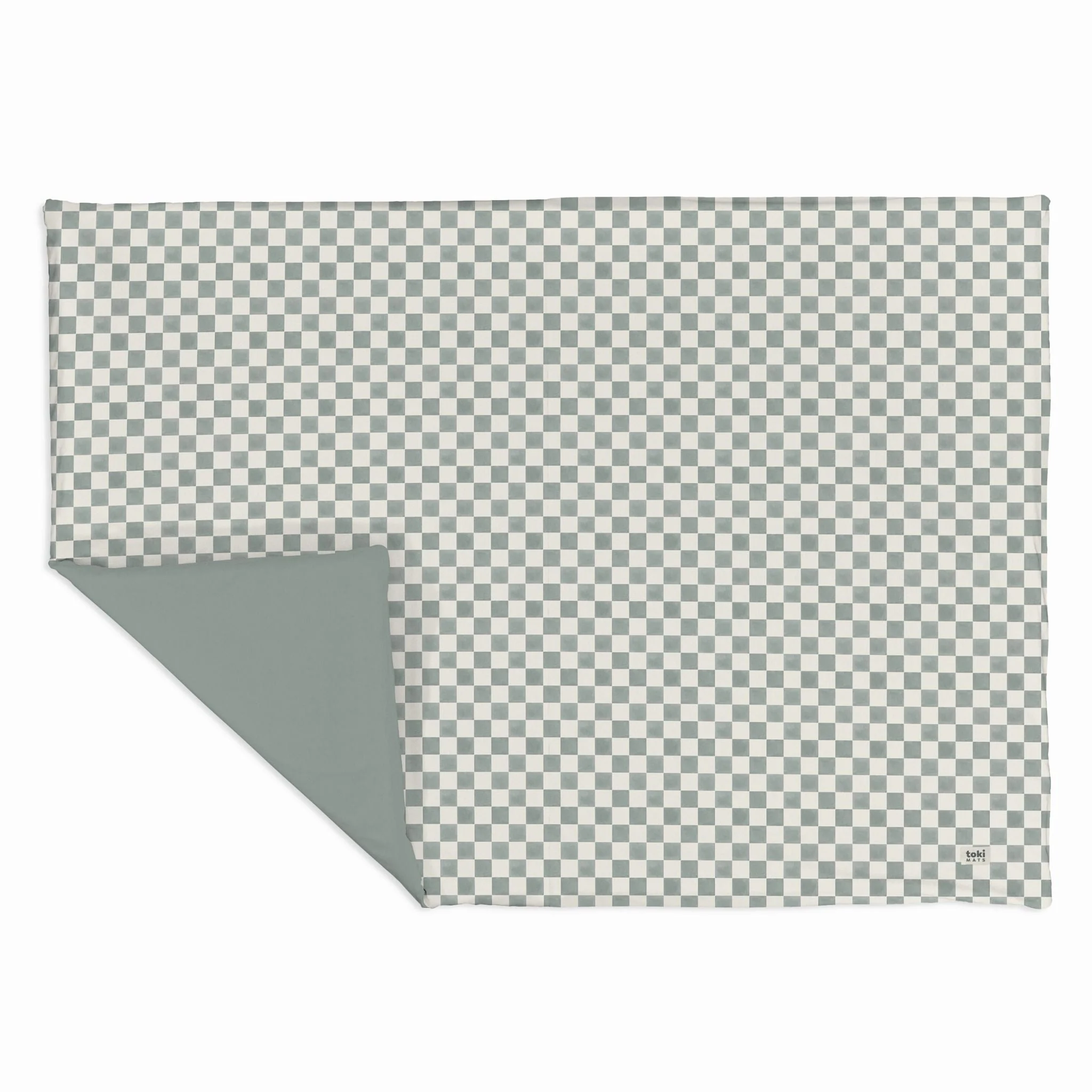 Toki Kids Checker Matcha Organic Cotton Mat - Image 11