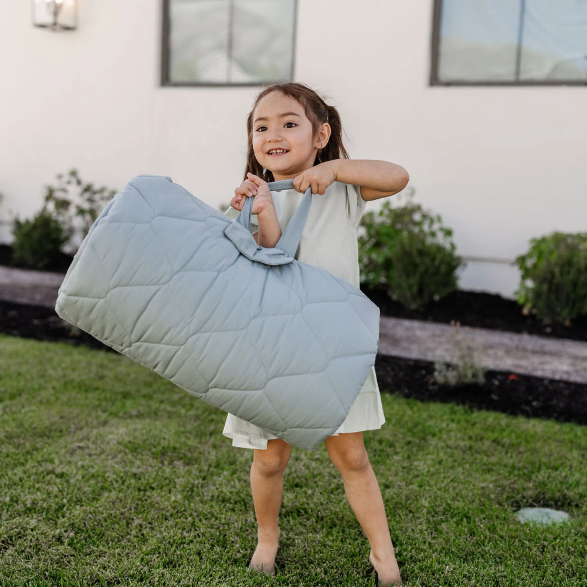 Toki Kids Checker Matcha Picnic Blanket - Image 4