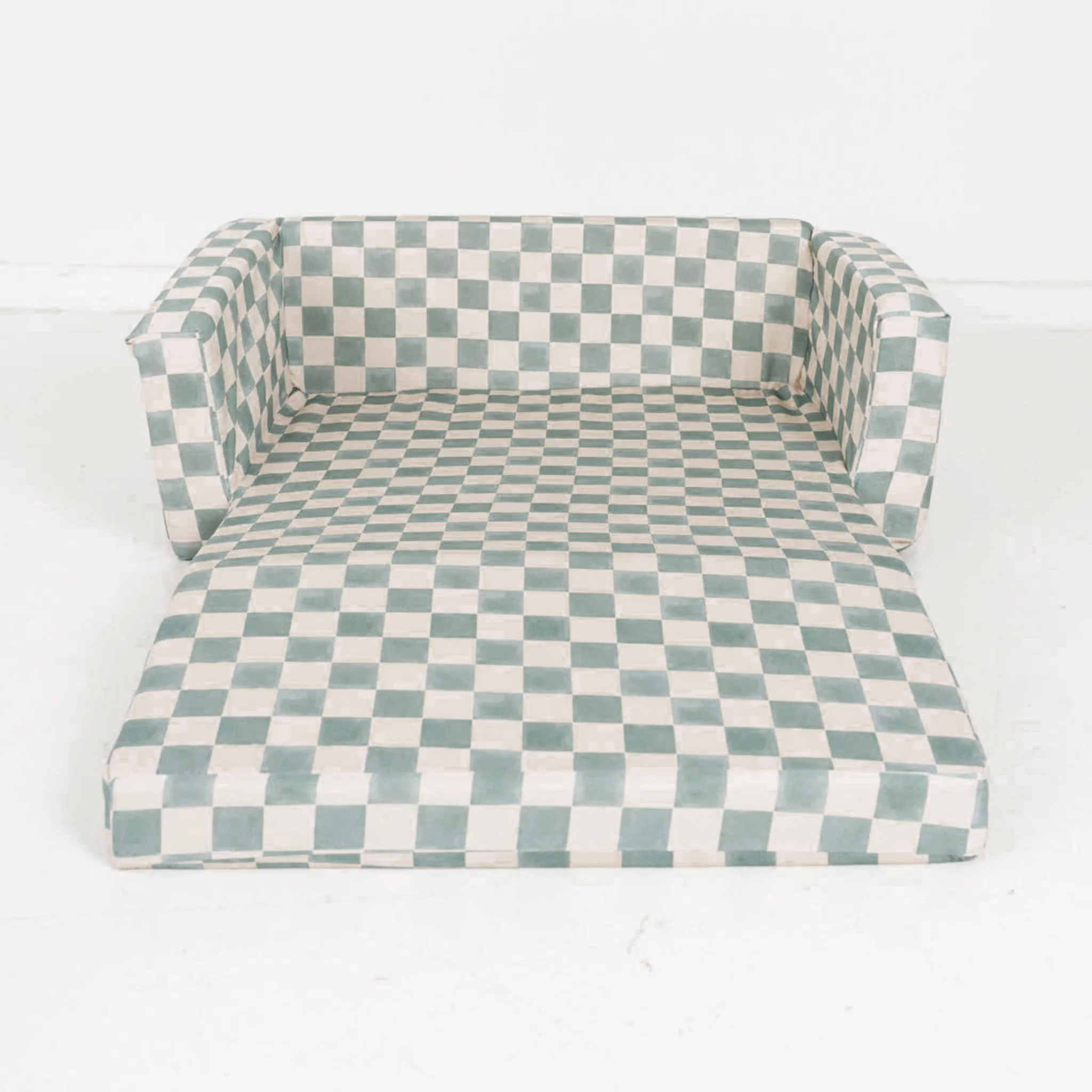 Toki Kids Checker Matcha Play Couch - Image 2