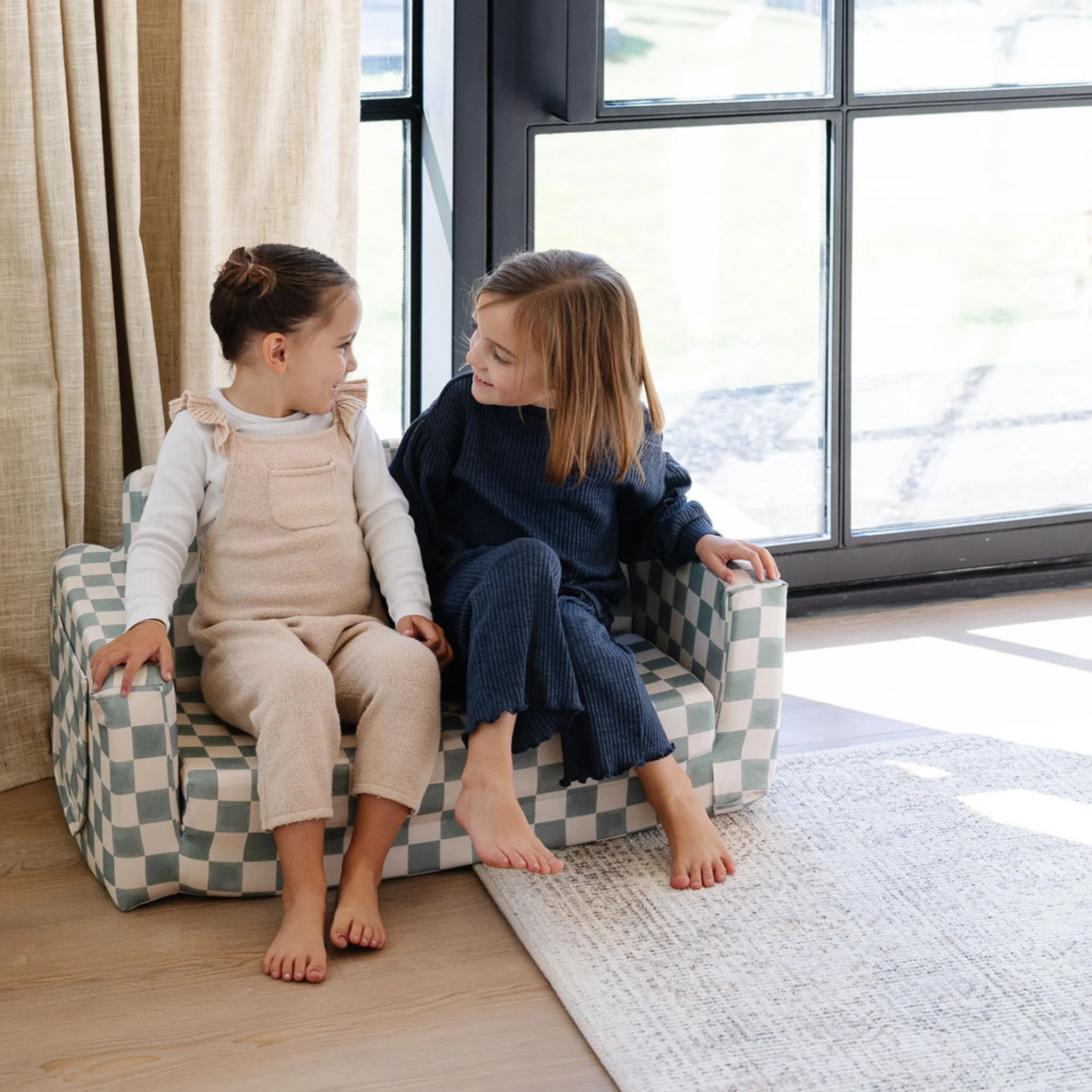 Toki Kids Checker Matcha Play Couch - Image 6