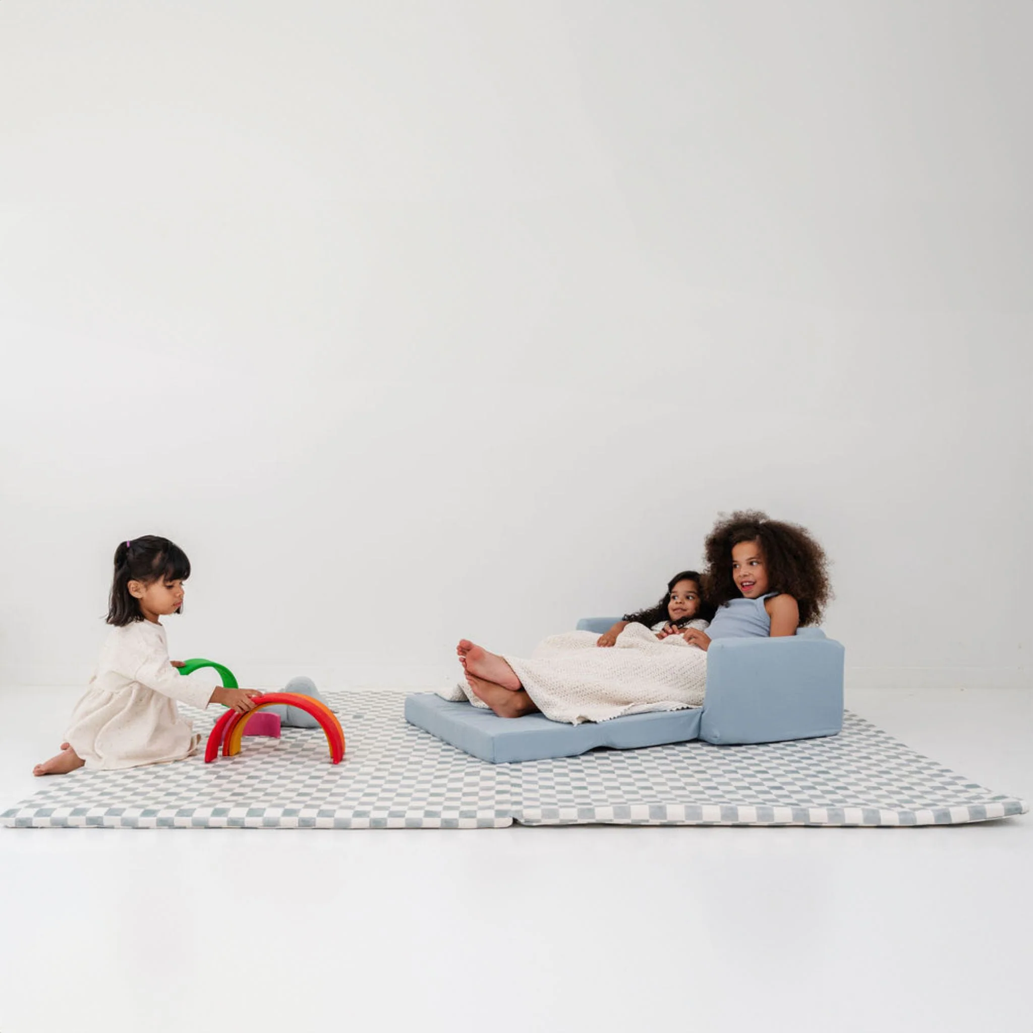 Toki Kids Checker Matcha Vegan Leather Mat - Image 12