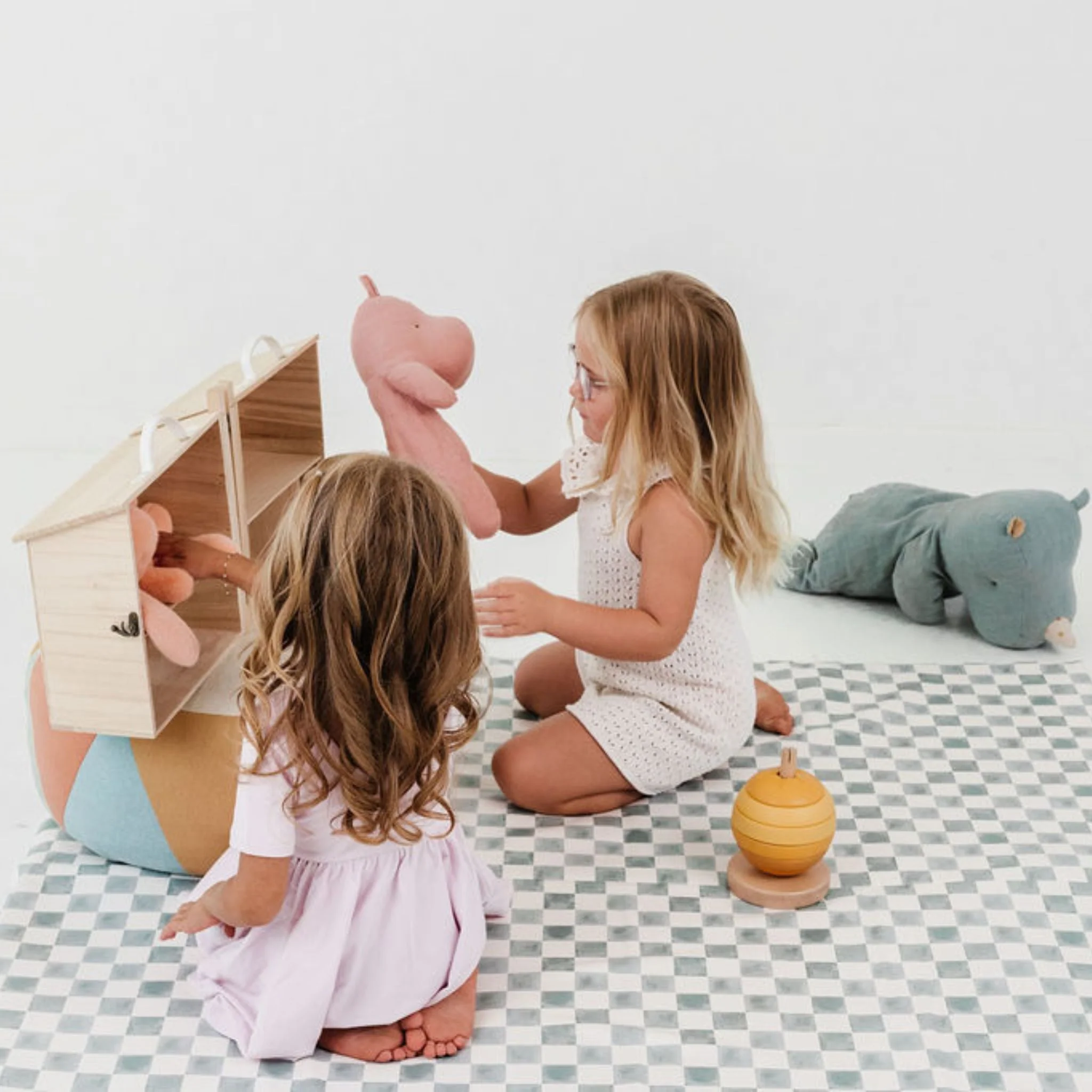 Toki Kids Checker Matcha Vegan Leather Mat - Image 13
