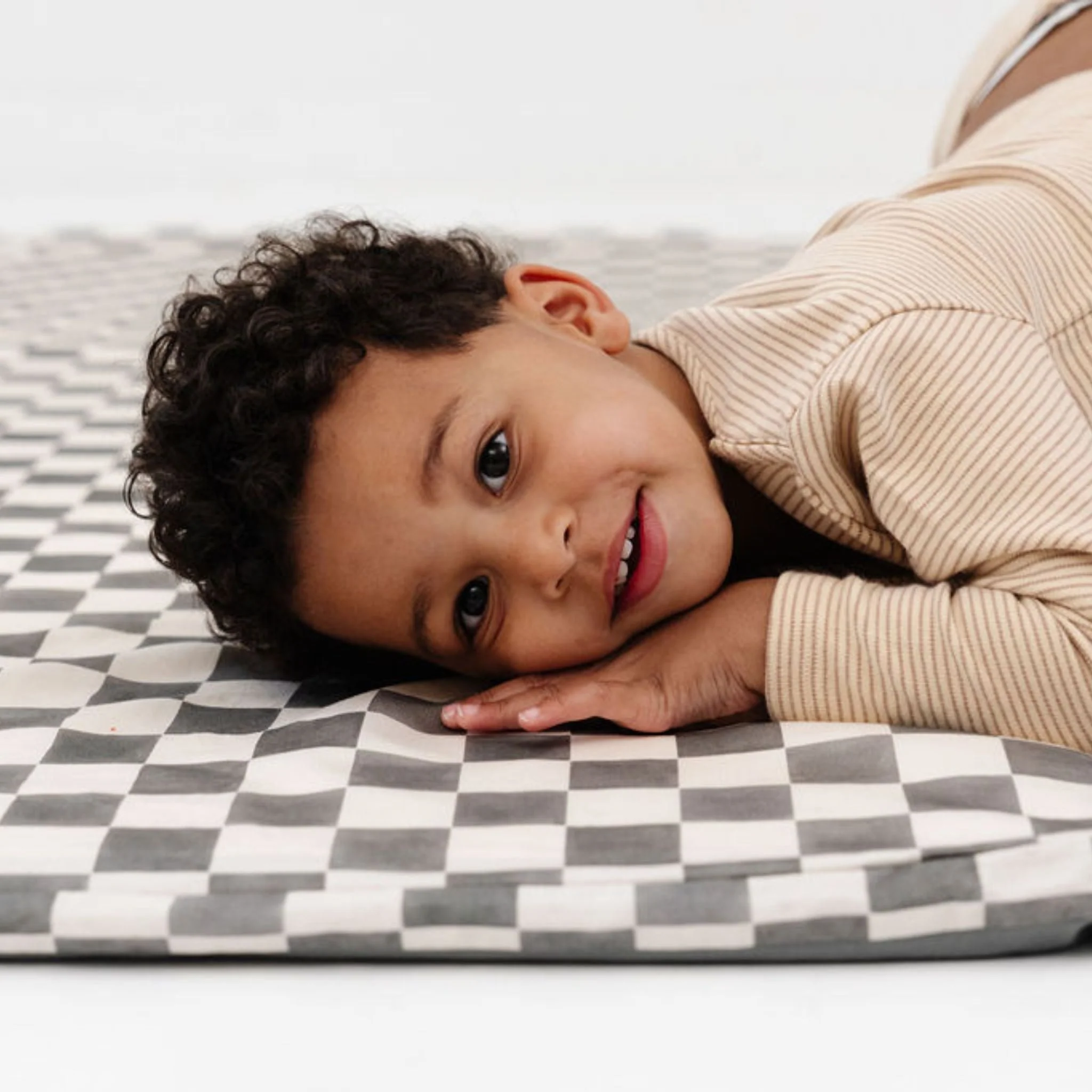 Toki Kids Checker Pepper Organic Cotton Mat - Image 3