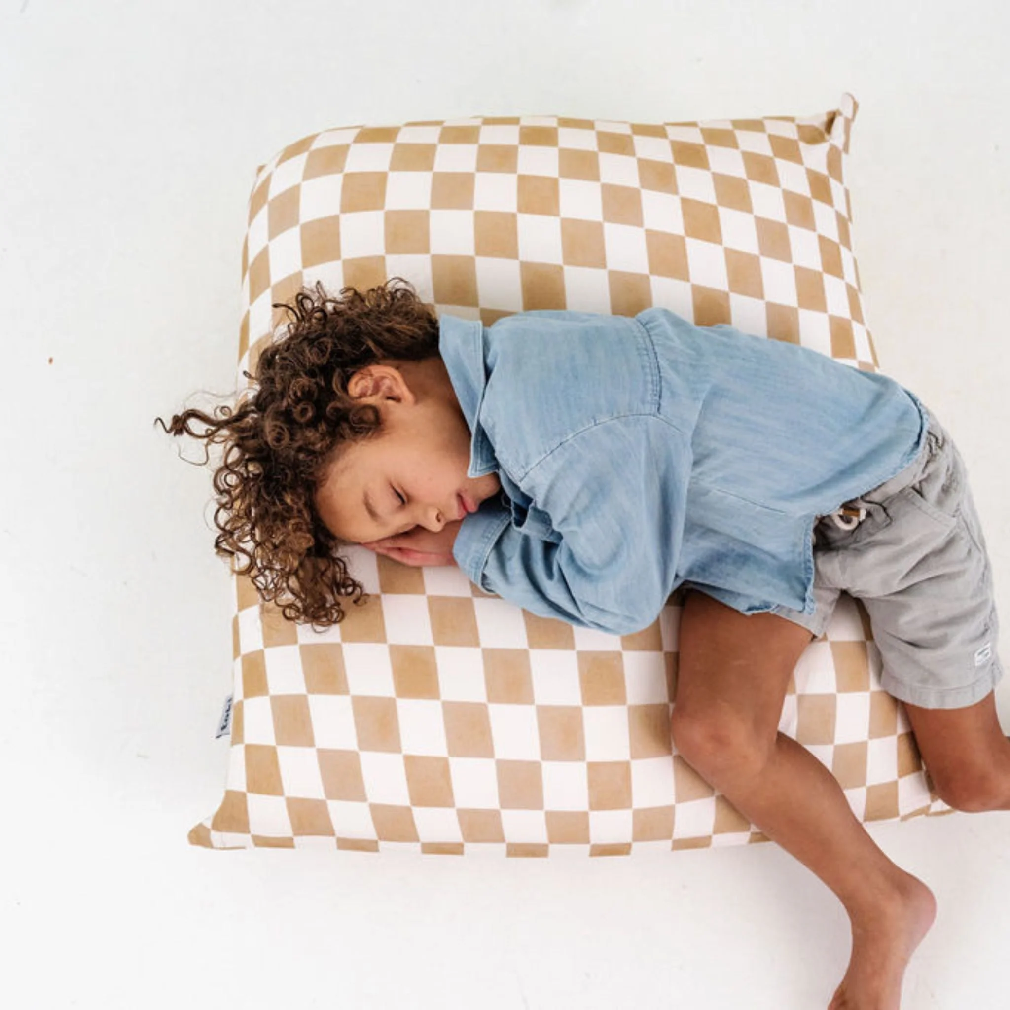 Toki Kids Checker Toffee Bean Bag - Image 5