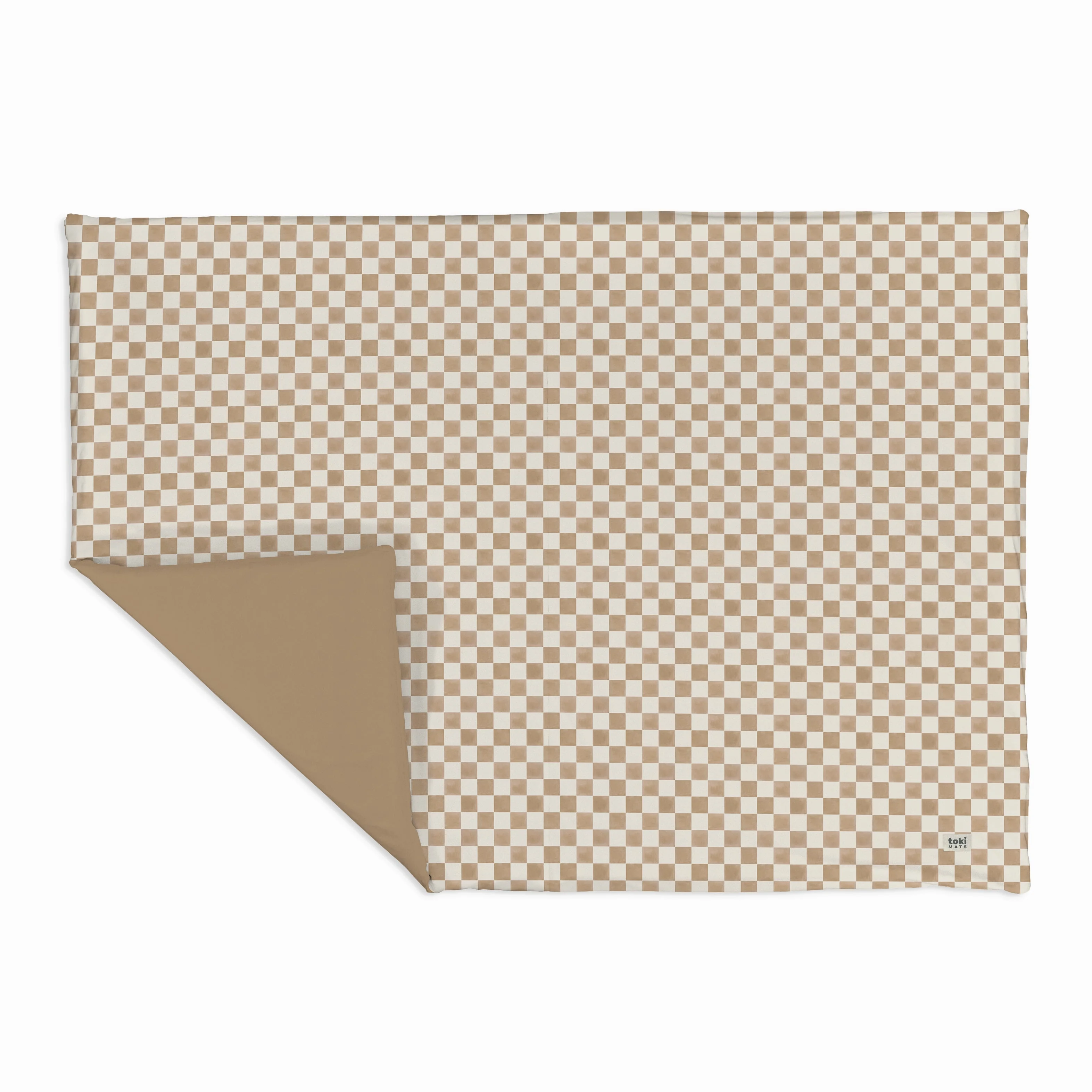 Toki Kids Checker Toffee Organic Cotton Mat - Image 11