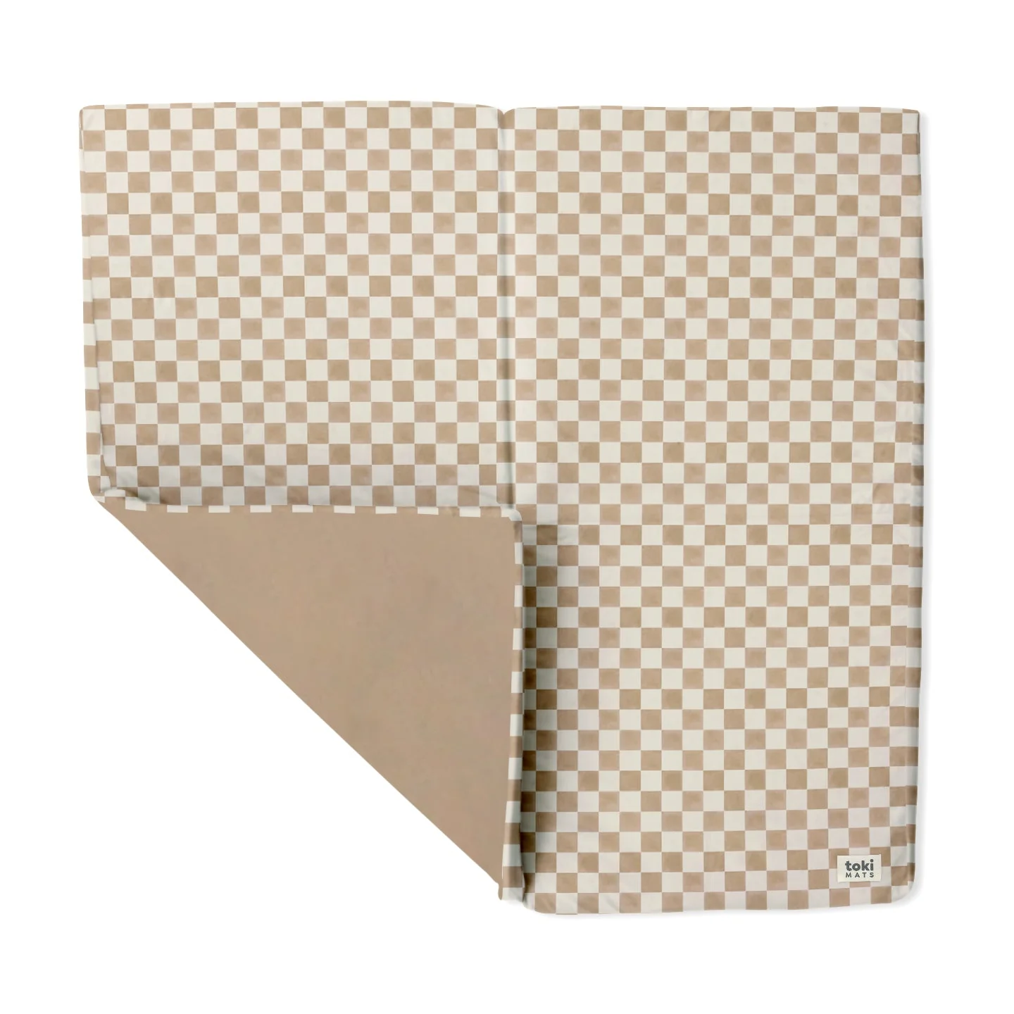 Toki Kids Checker Toffee Organic Cotton Mat - Image 6