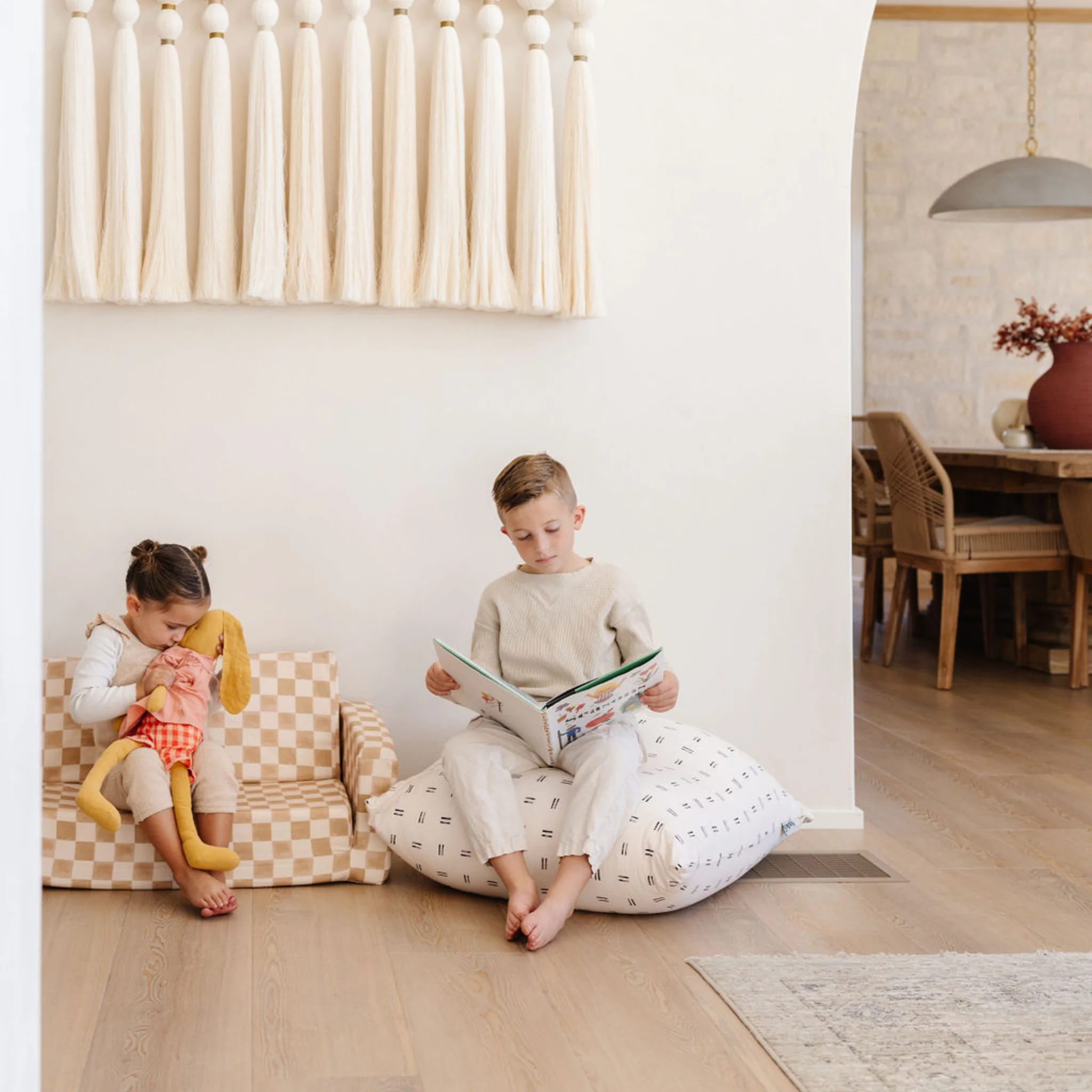 Toki Kids Checker Toffee Play Couch - Image 4