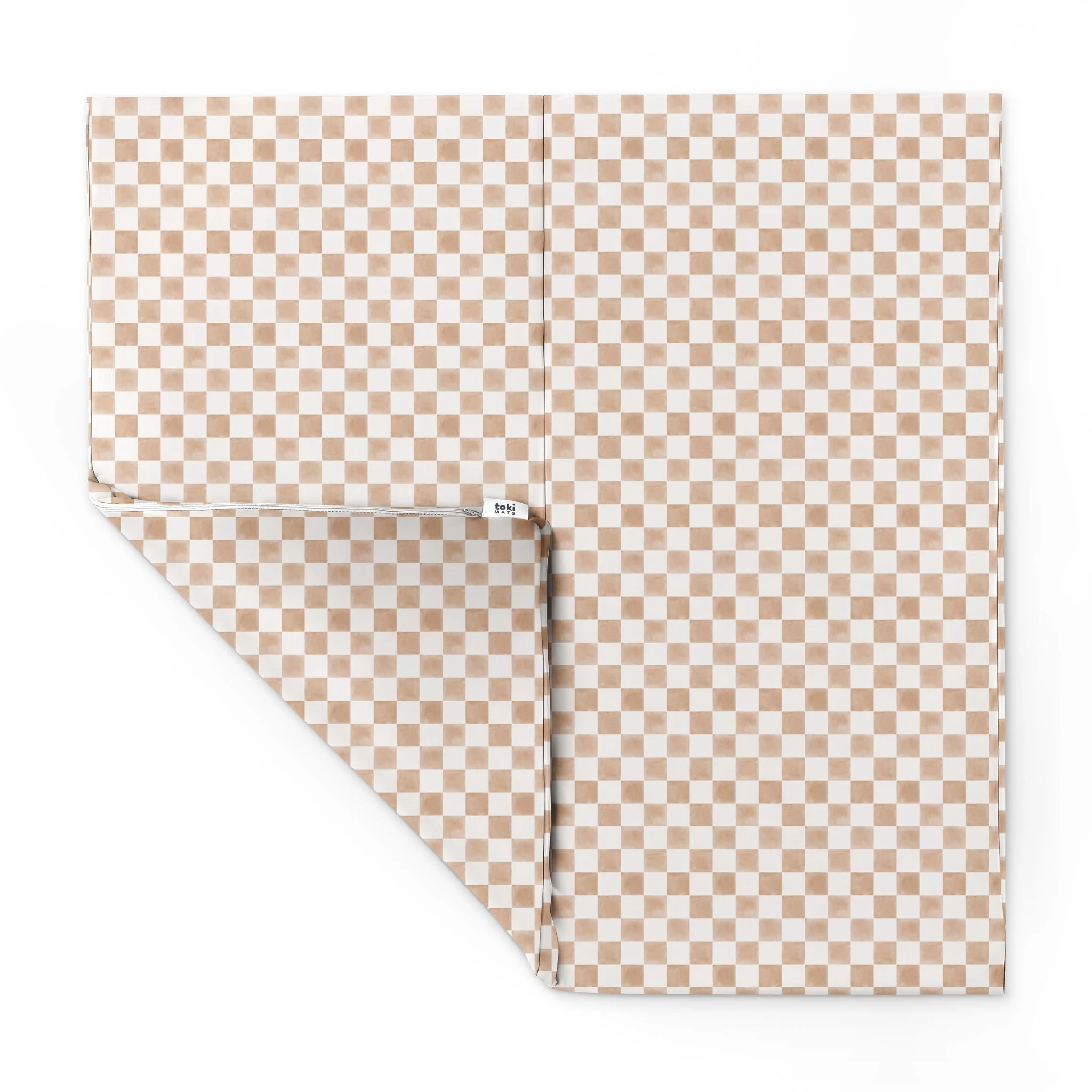 Toki Kids Checker Toffee Vegan Leather Mat - Image 7