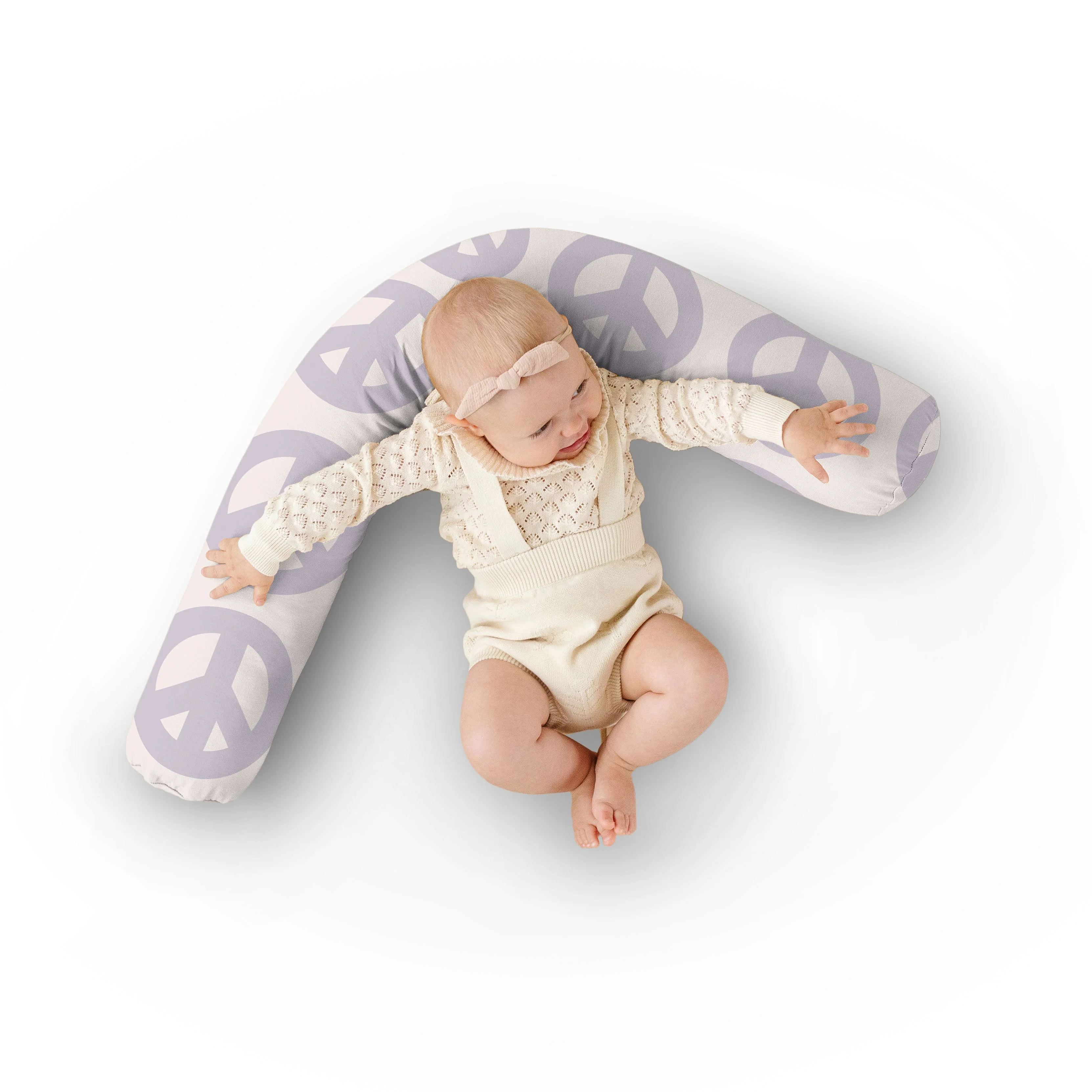 Toki Kids Cream Peace Sign Support Pillow - Image 11