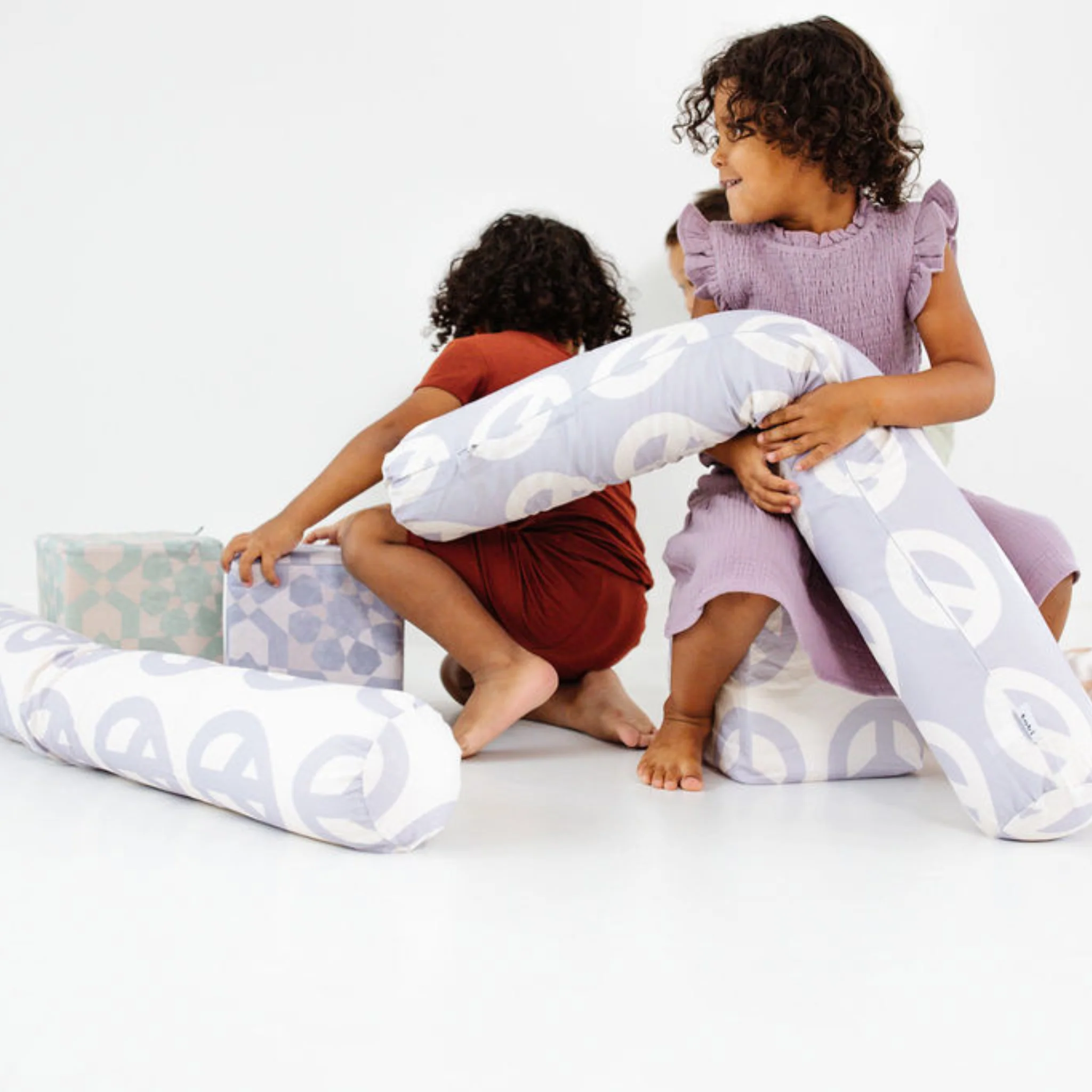 Toki Kids Cream Peace Sign Support Pillow - Image 3