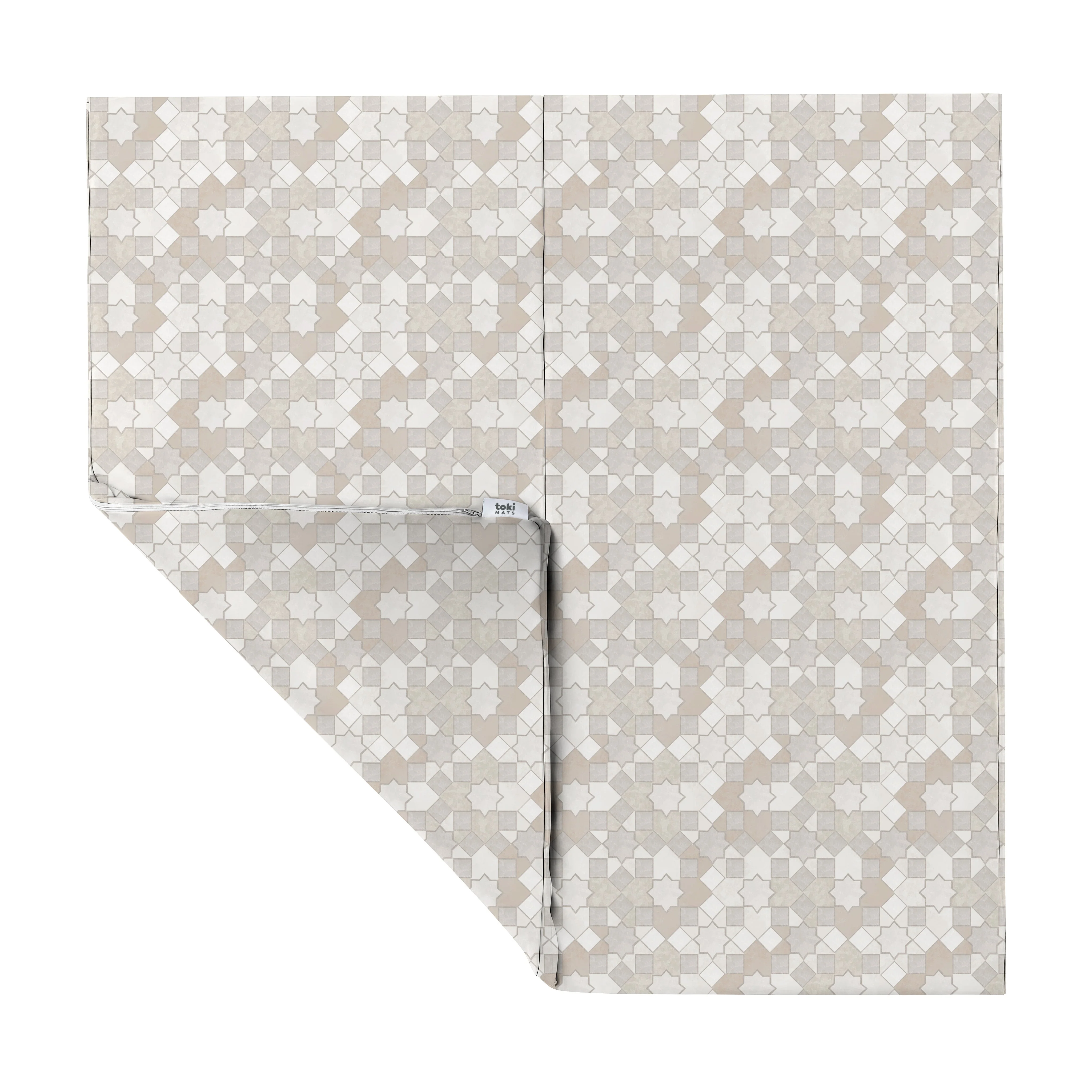 Toki Kids Grey Mosaic Vegan Leather Mat - Image 9