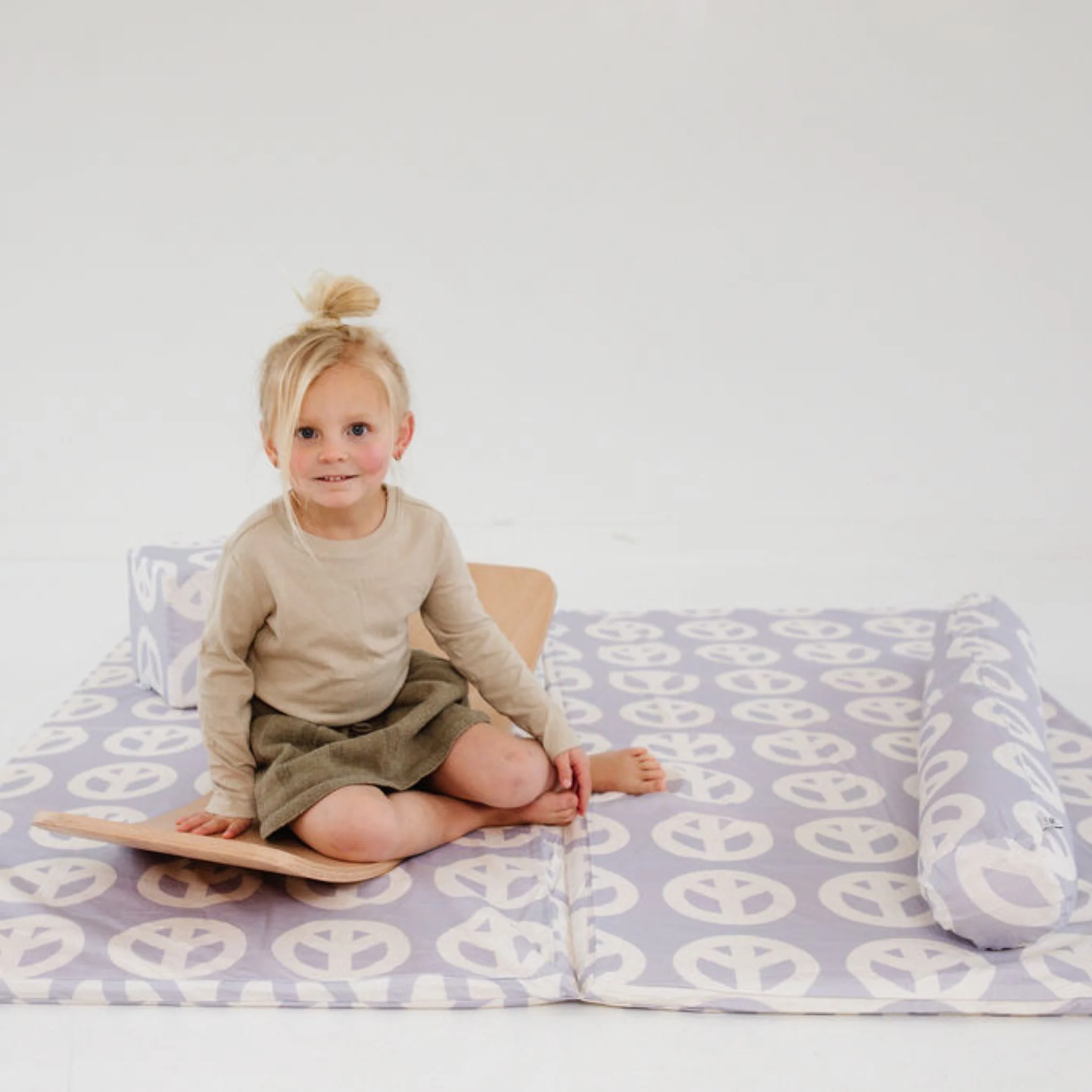 Toki Kids Lavender Peace Sign Support Pillow - Image 5