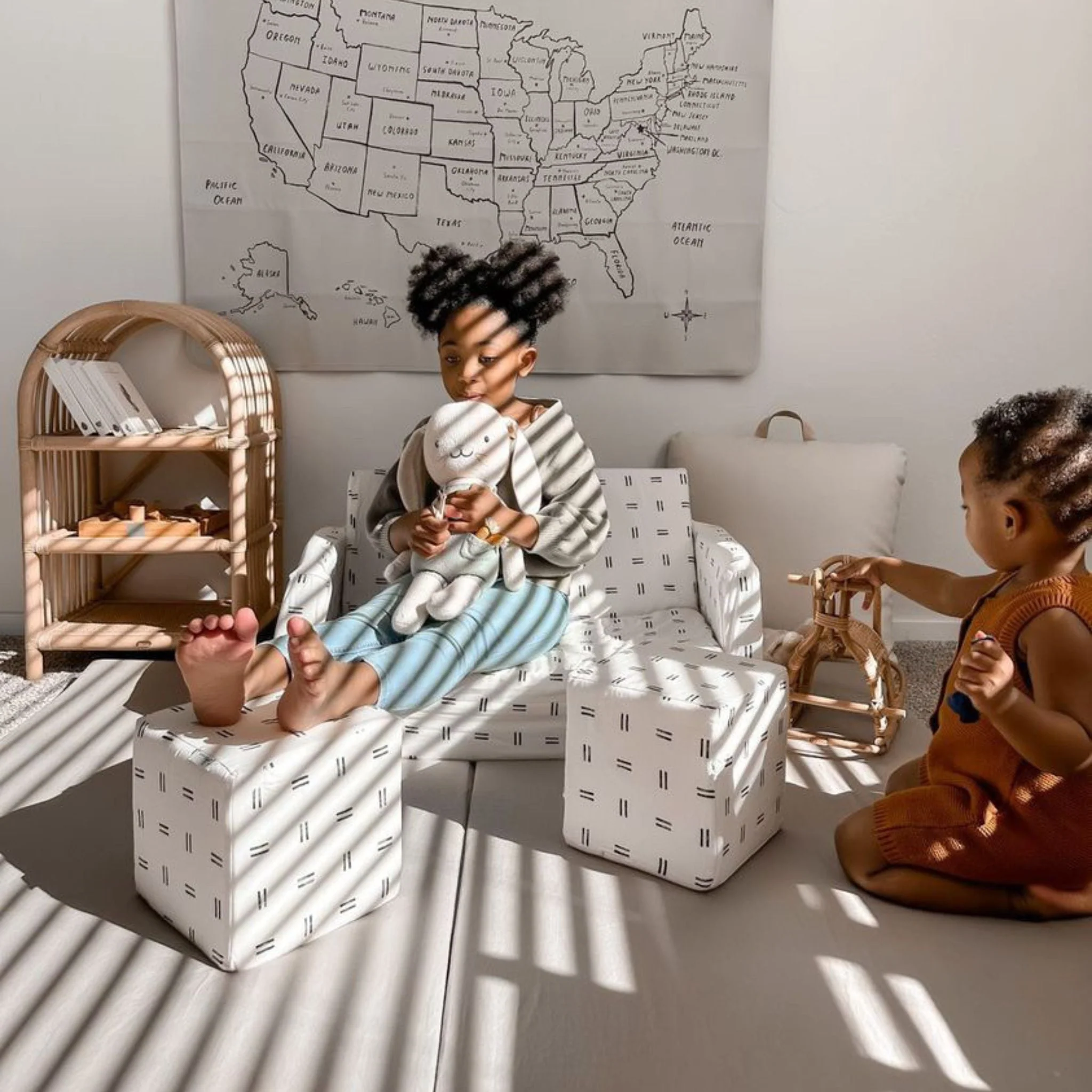 Toki Kids Mudcloth Play Couch - Image 6