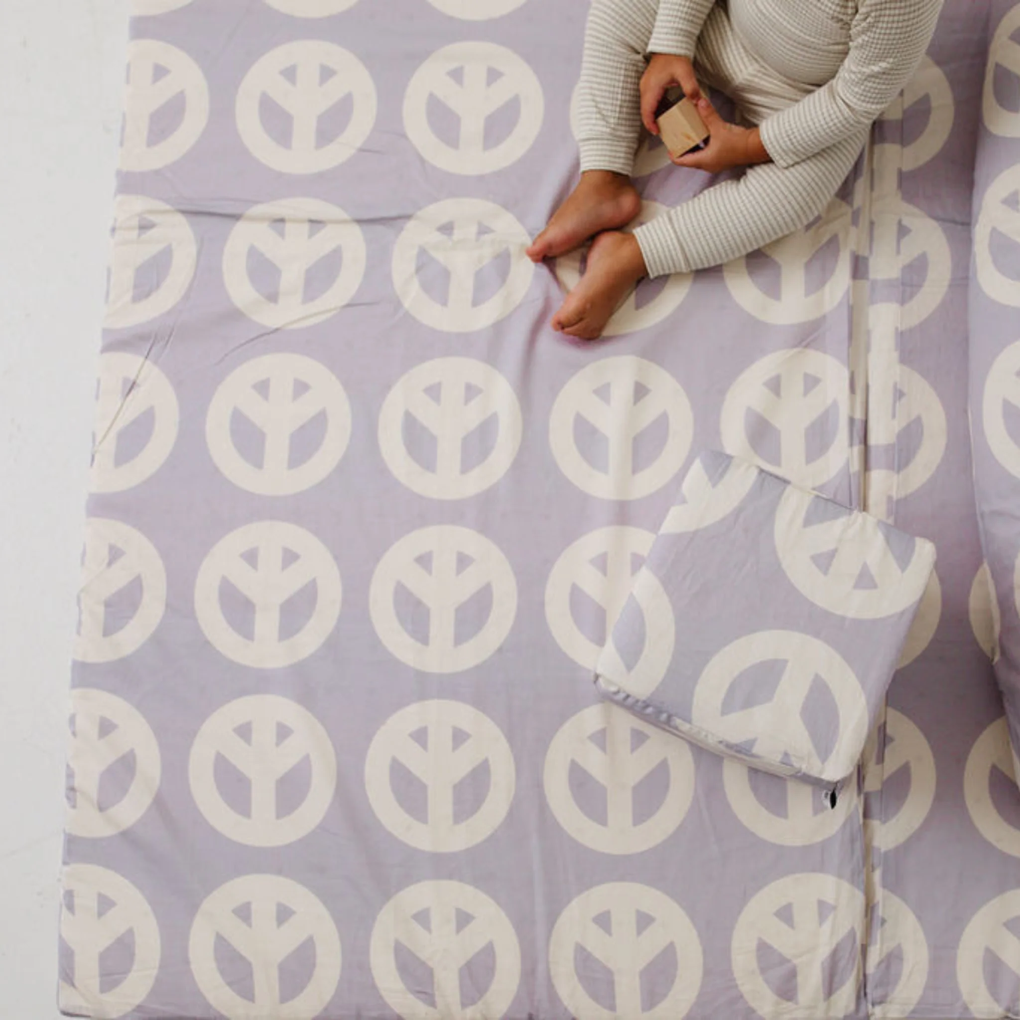 Toki Kids Peace Sign Organic Cotton Mat - Image 7
