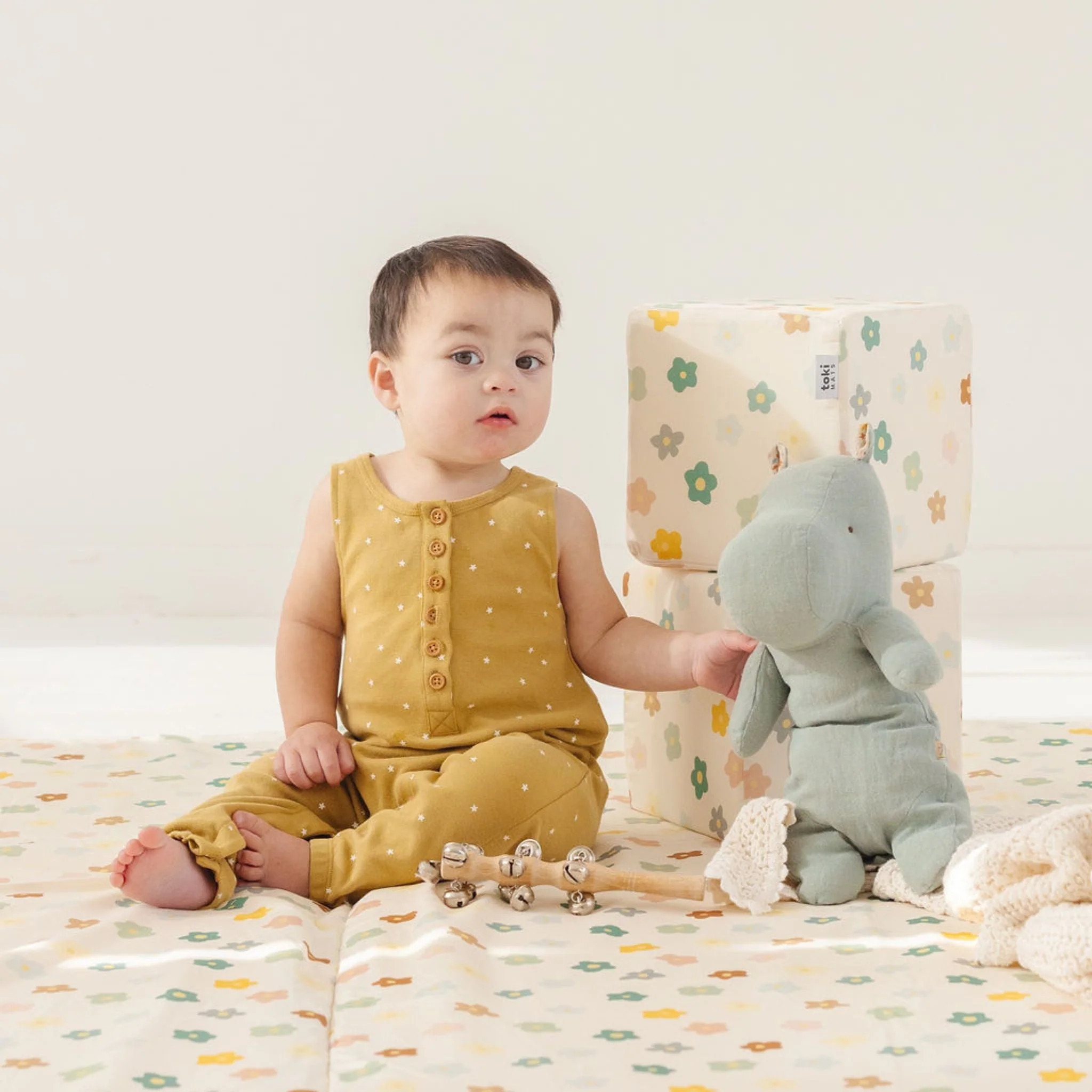 Toki Kids Playful Posies Organic Cotton Mat - Image 15