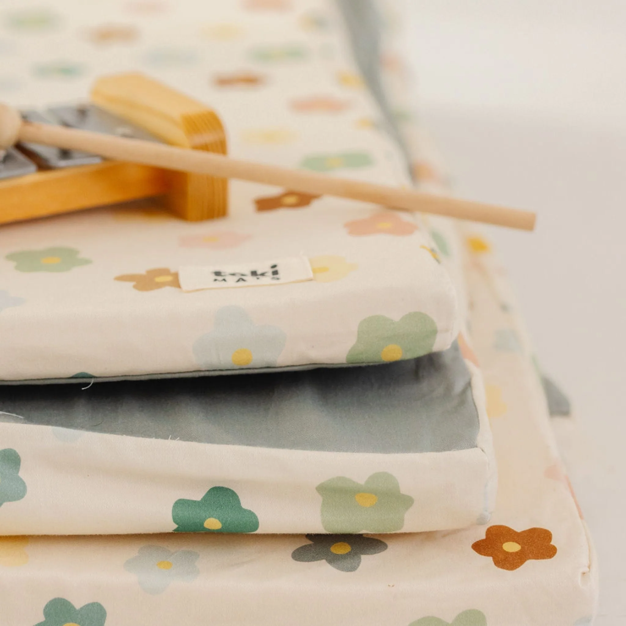 Toki Kids Playful Posies Organic Cotton Mat - Image 4