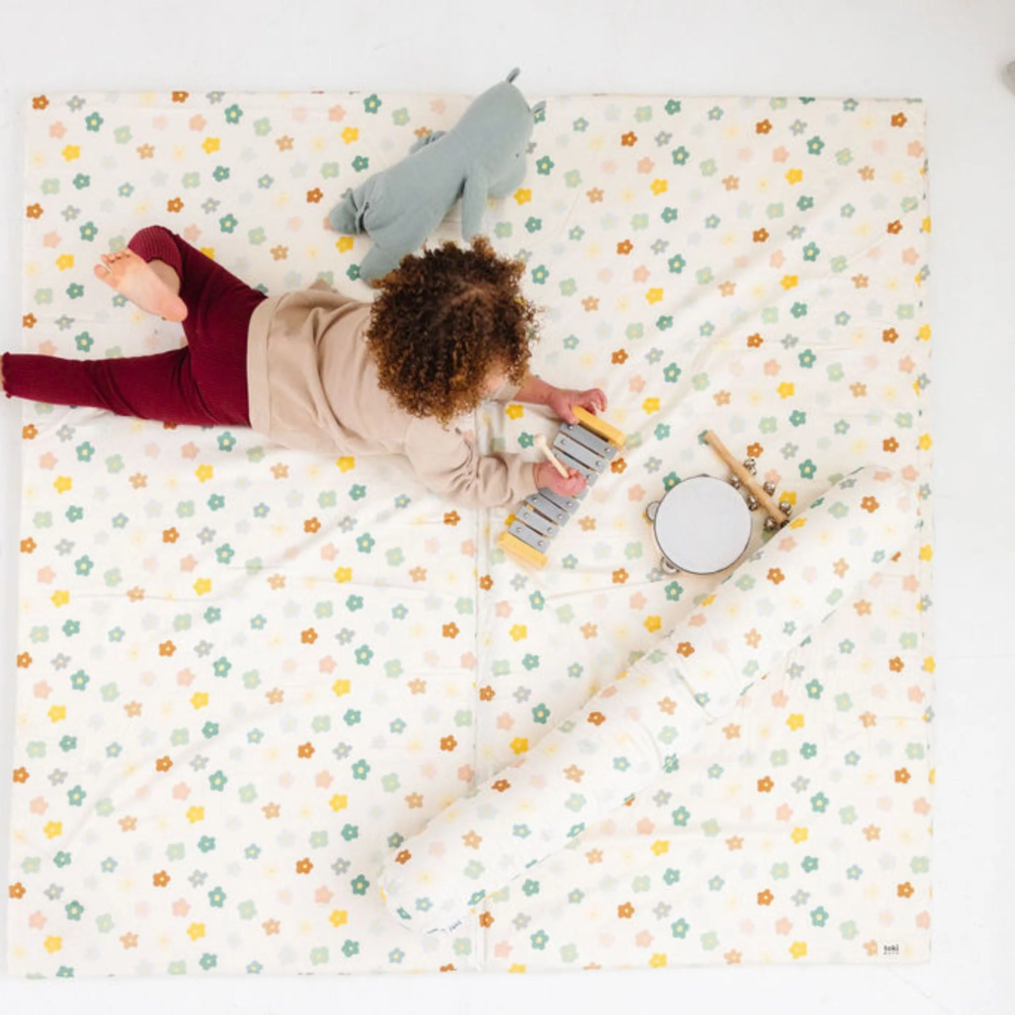 Toki Kids Playful Posies Organic Cotton Mat - Image 7