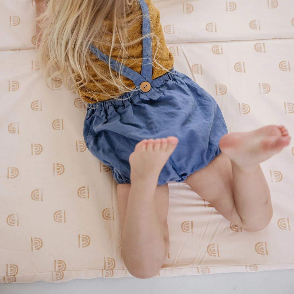 Toki Kids Rainbow Peach Organic Cotton Mat - Image 5