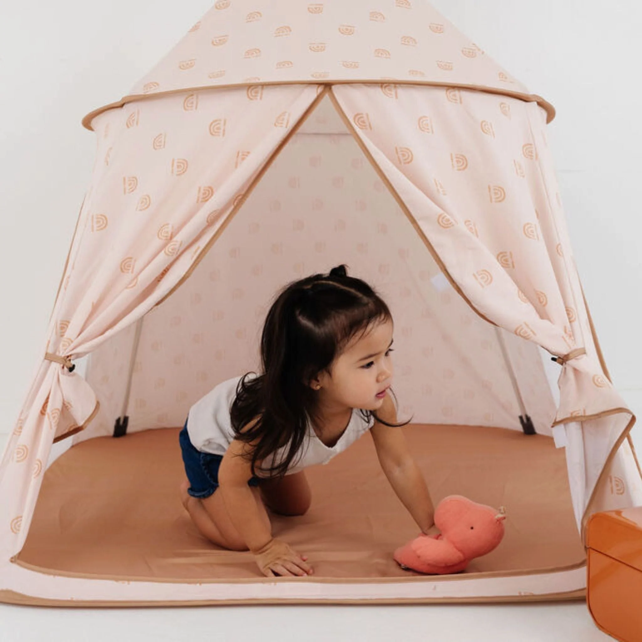 Toki Kids Rainbow Peach Play Tent - Image 3