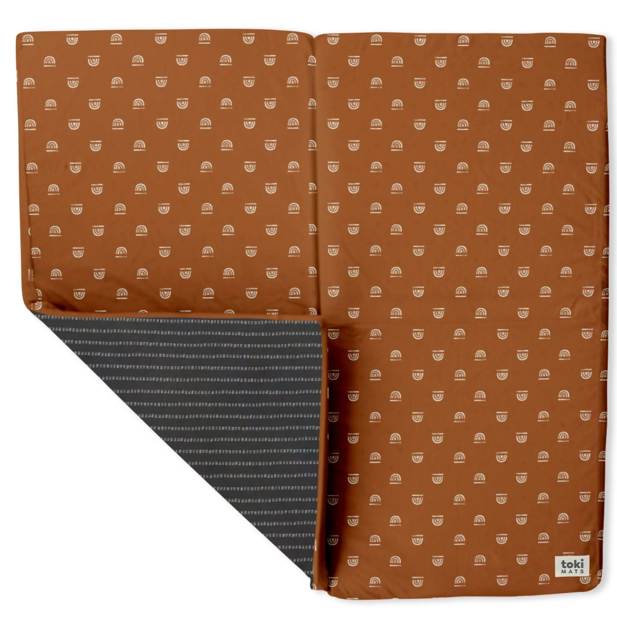 Toki Kids Rainbow Rust Organic Cotton Mat - Image 5