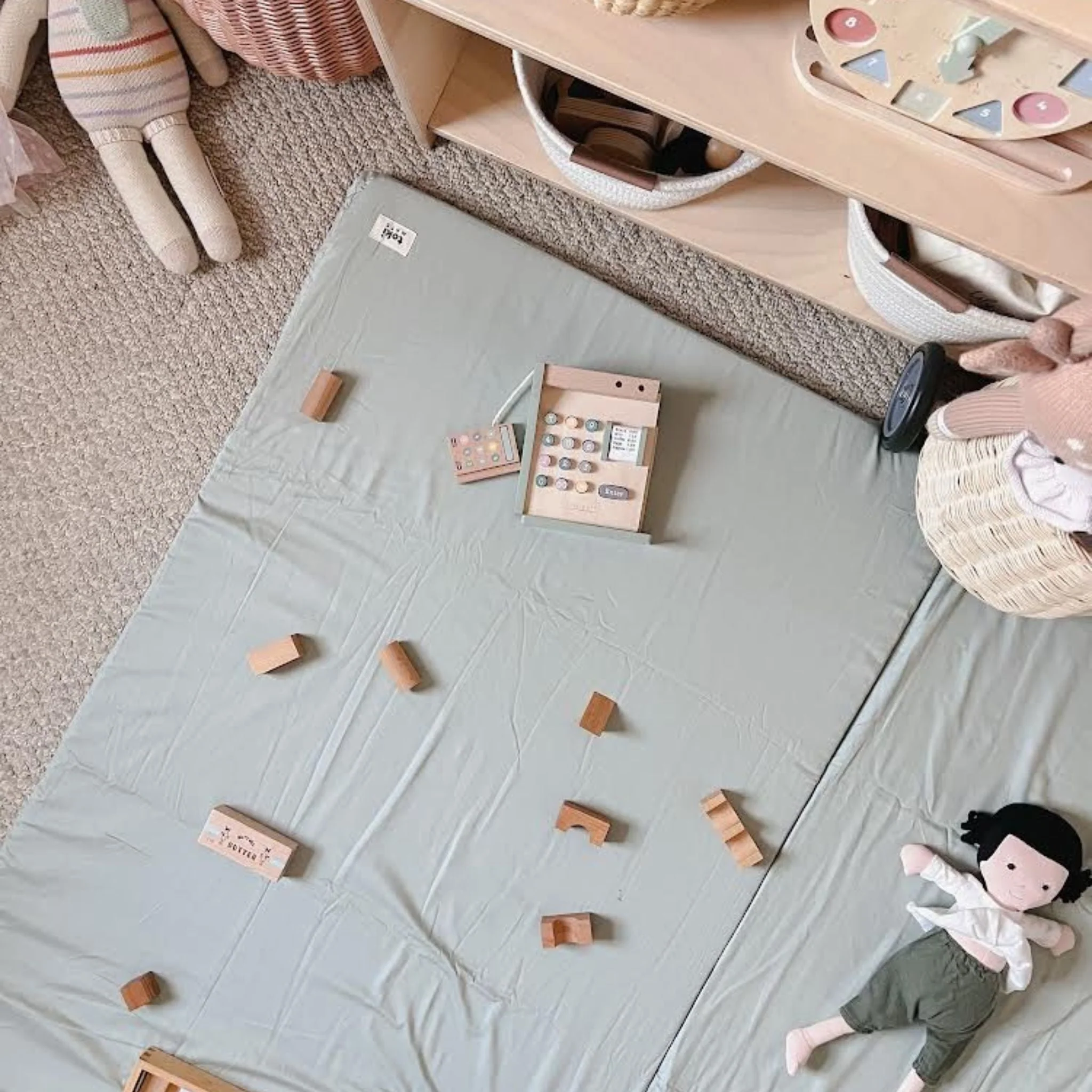 Toki Kids Sage + Breeze Organic Cotton Mat - Image 11