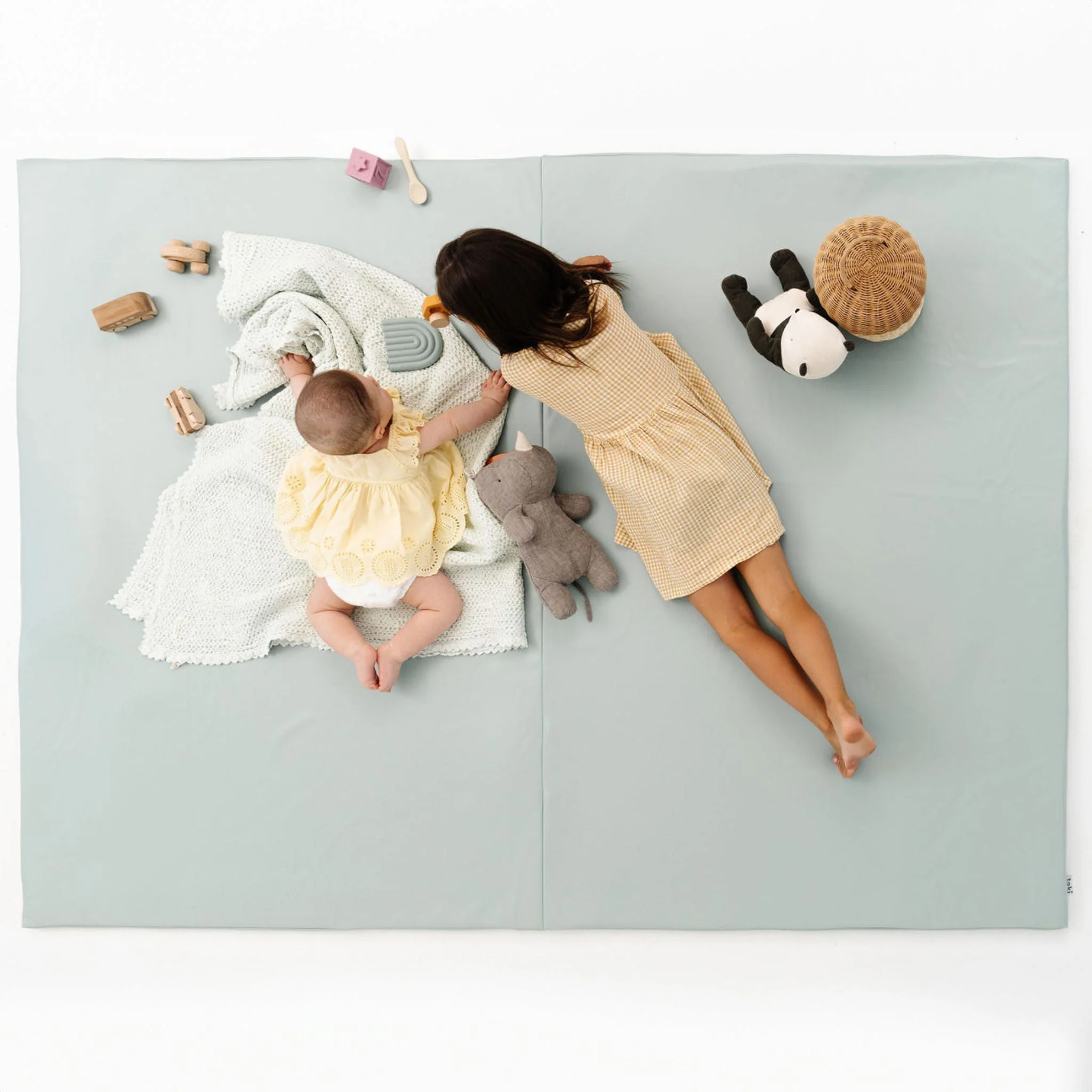 Toki Kids Sage Vegan Leather Mat - Image 12