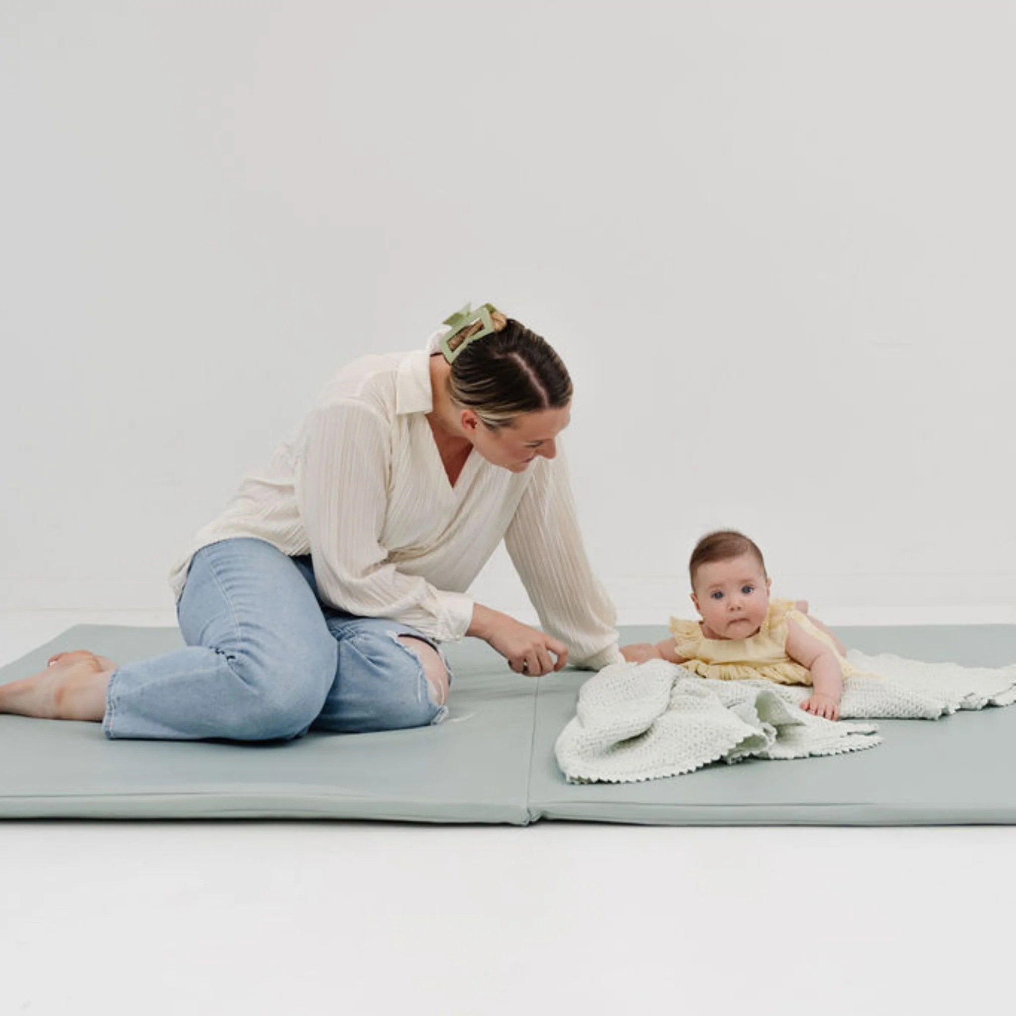 Toki Kids Sage Vegan Leather Mat - Image 13