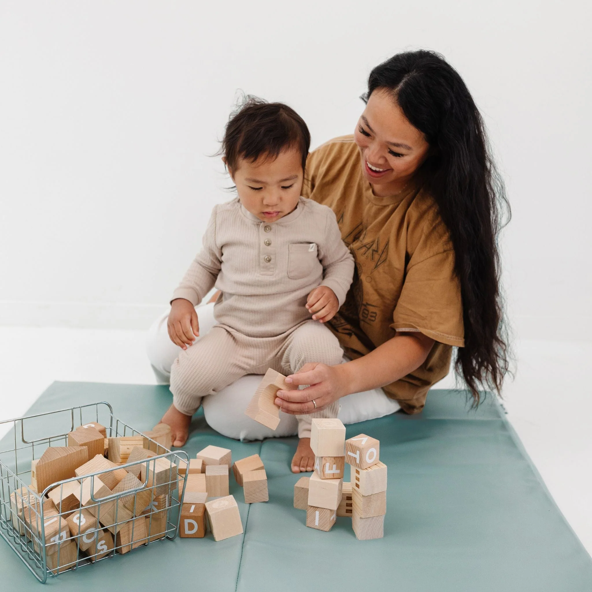 Toki Kids Sage Vegan Leather Mat - Image 2
