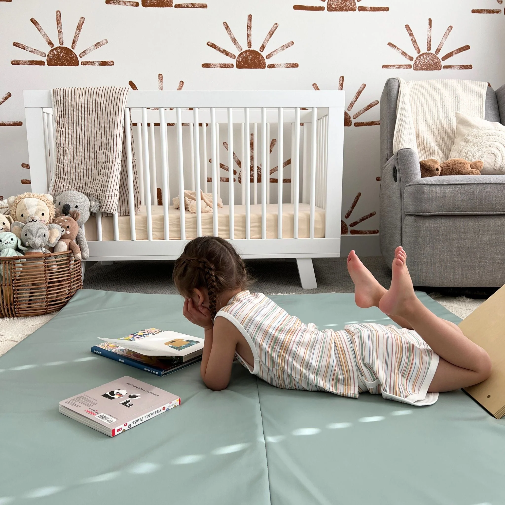 Toki Kids Sage Vegan Leather Mat - Image 6