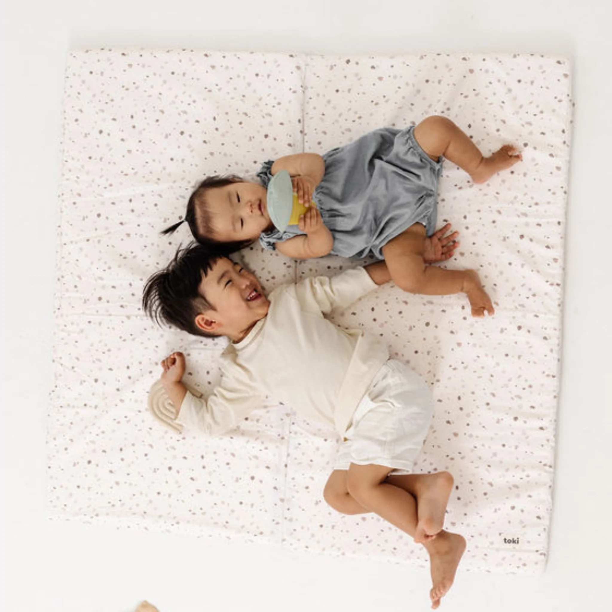 Toki Kids Terrazzo Chalk Organic Cotton Mat - Image 2