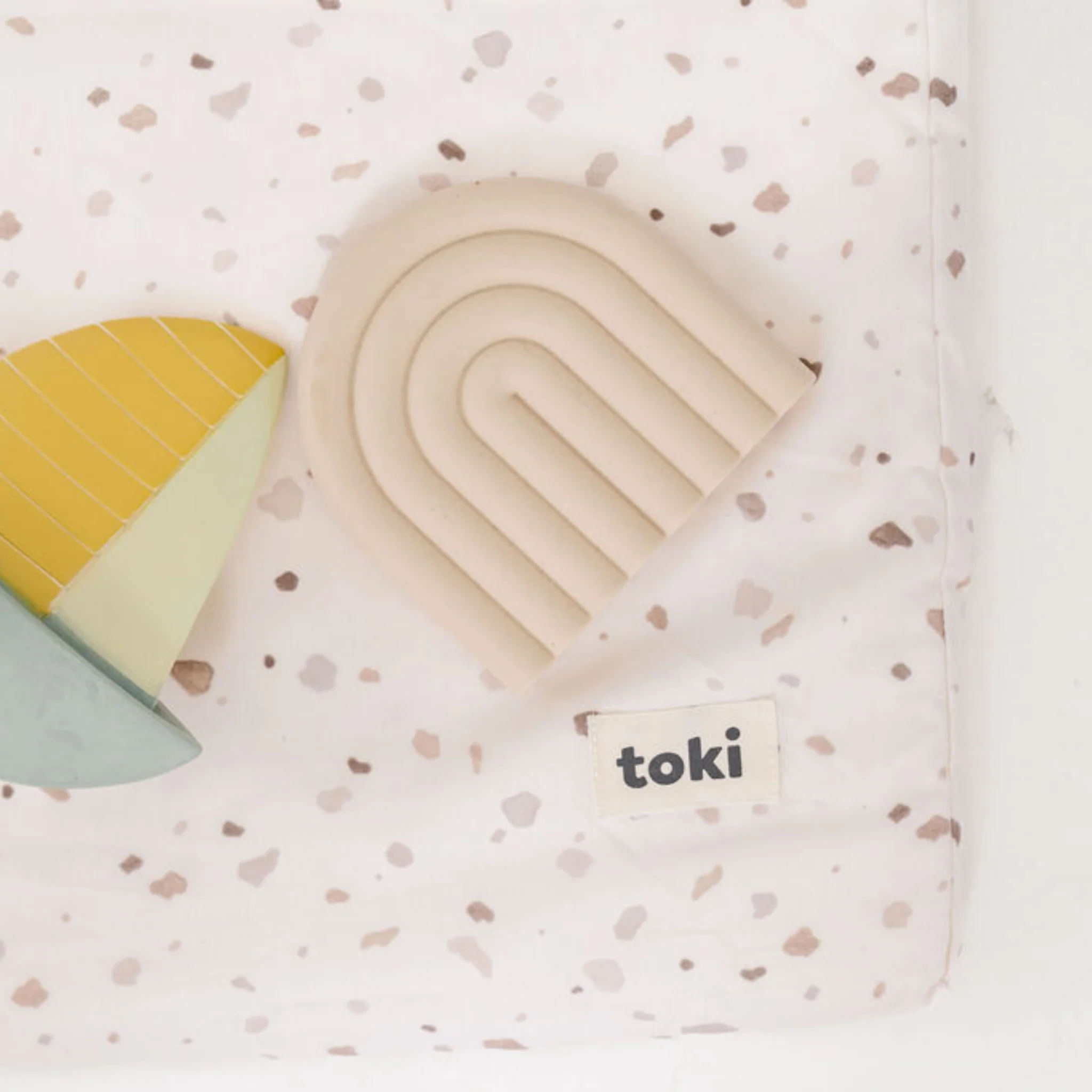 Toki Kids Terrazzo Chalk Organic Cotton Mat - Image 4