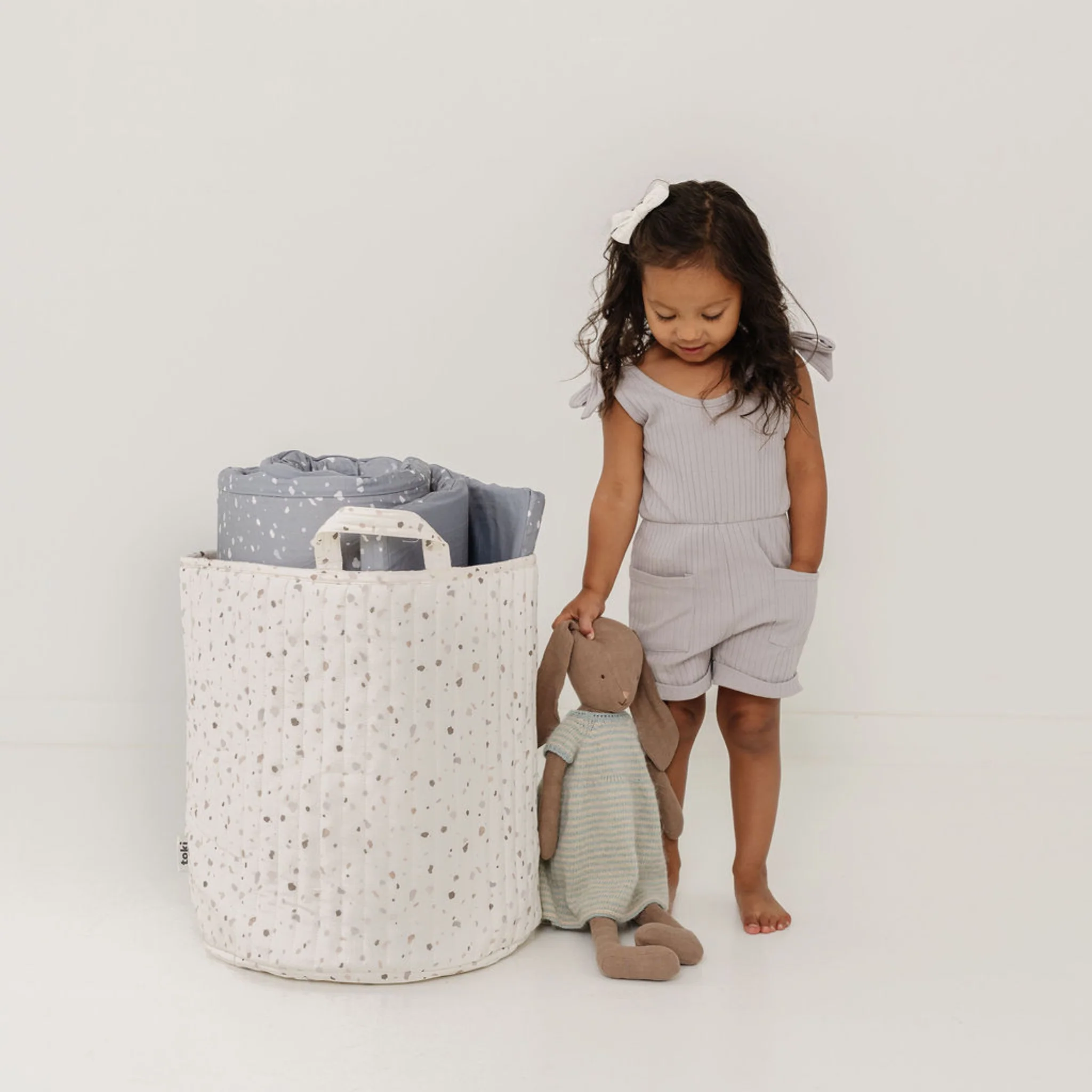 Toki Kids Terrazzo Chalk Storage Basket - Image 3