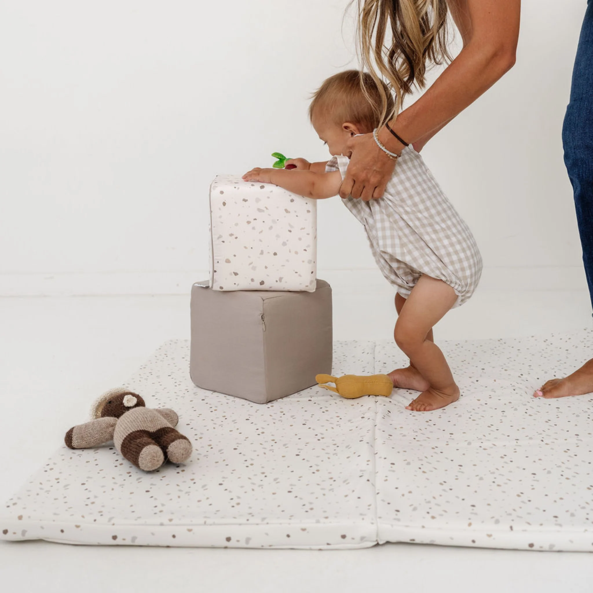 Toki Kids Terrazzo Chalk Vegan Leather Mat - Image 5