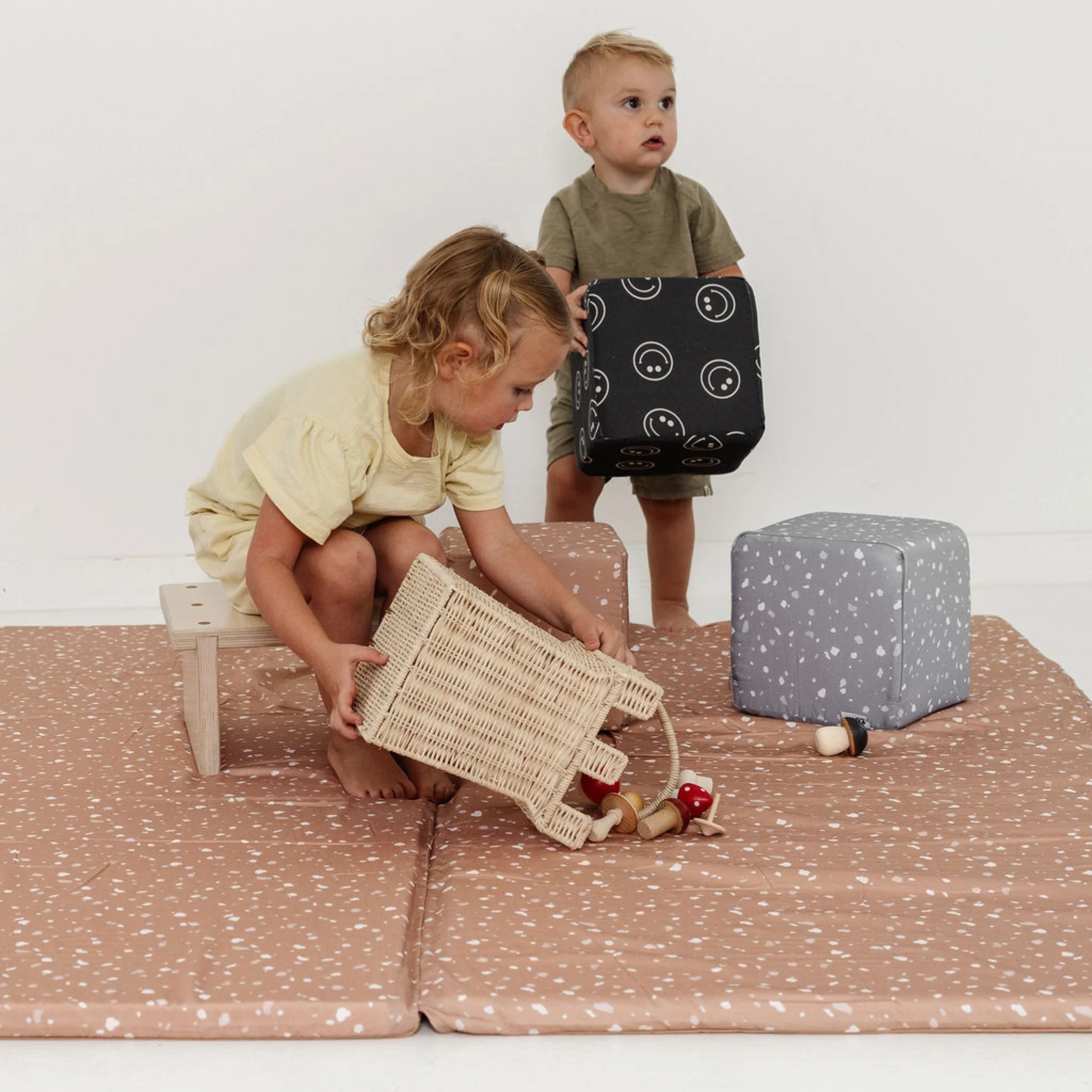 Toki Kids Terrazzo Clay Organic Cotton Mat - Image 2