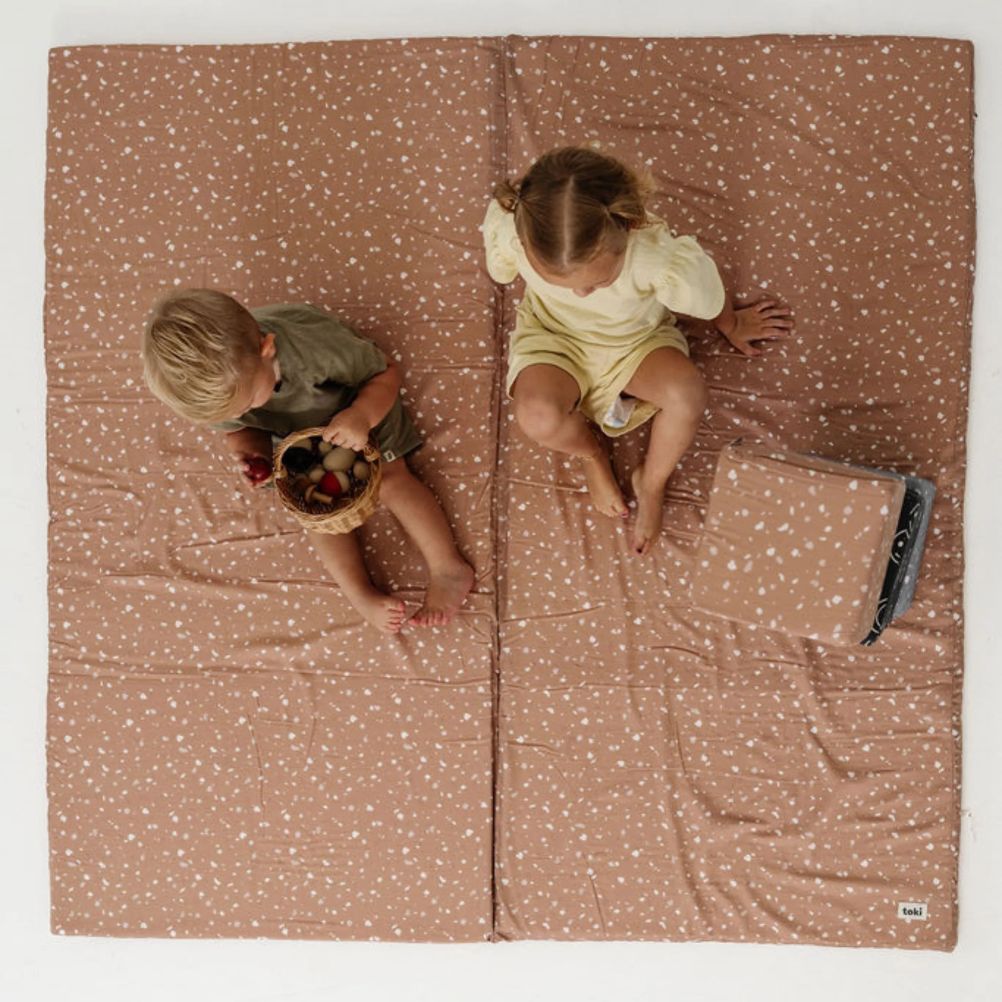 Toki Kids Terrazzo Clay Organic Cotton Mat - Image 8